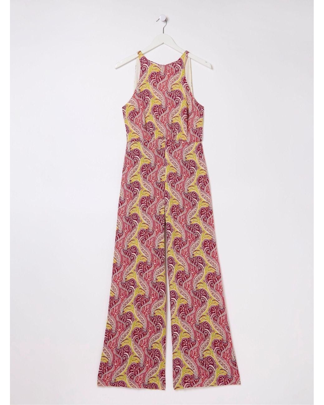 FatFace Brown Tura Paisley Jumpsuit