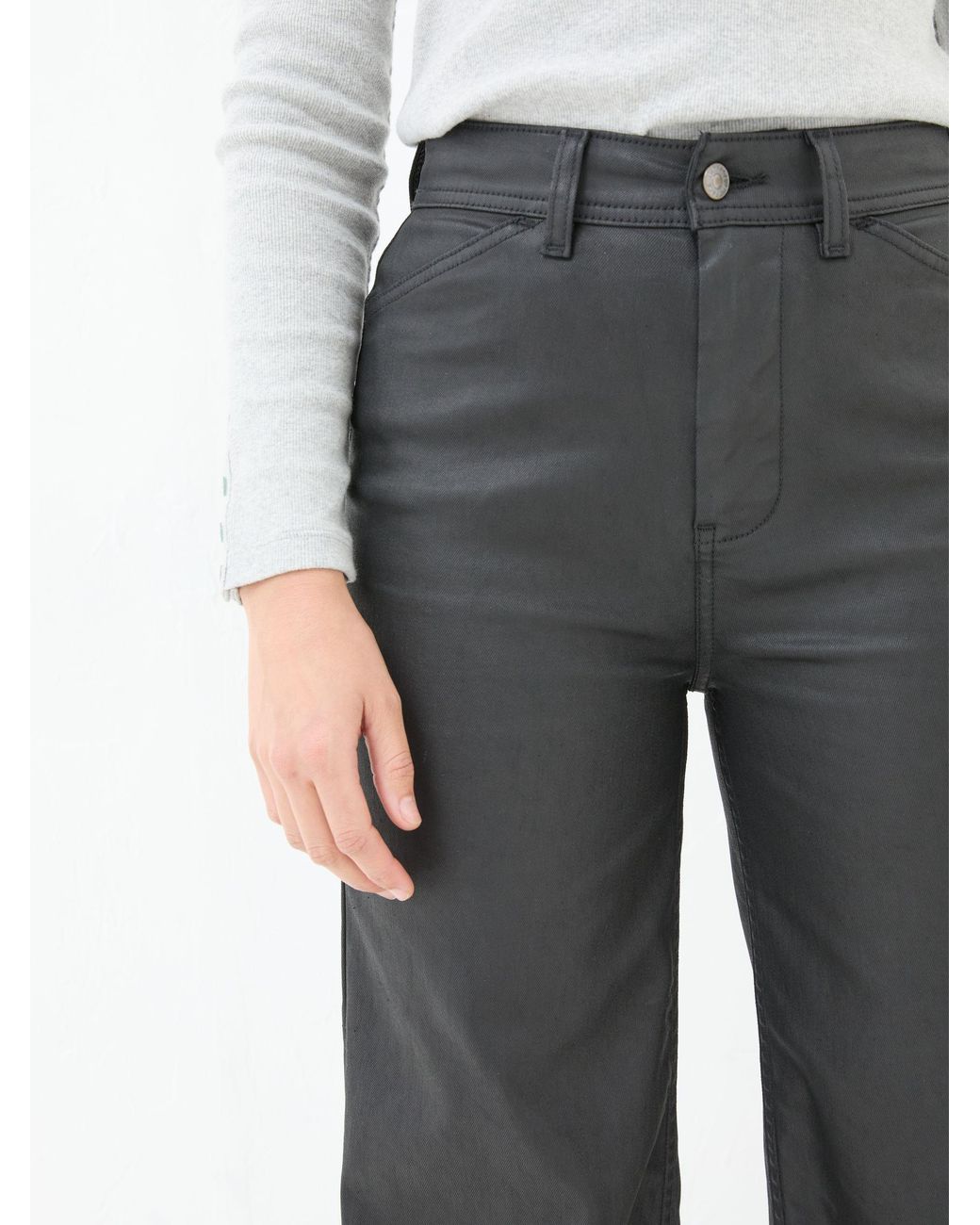 FatFace Gray Dark Skies Keswick Coated Trousers