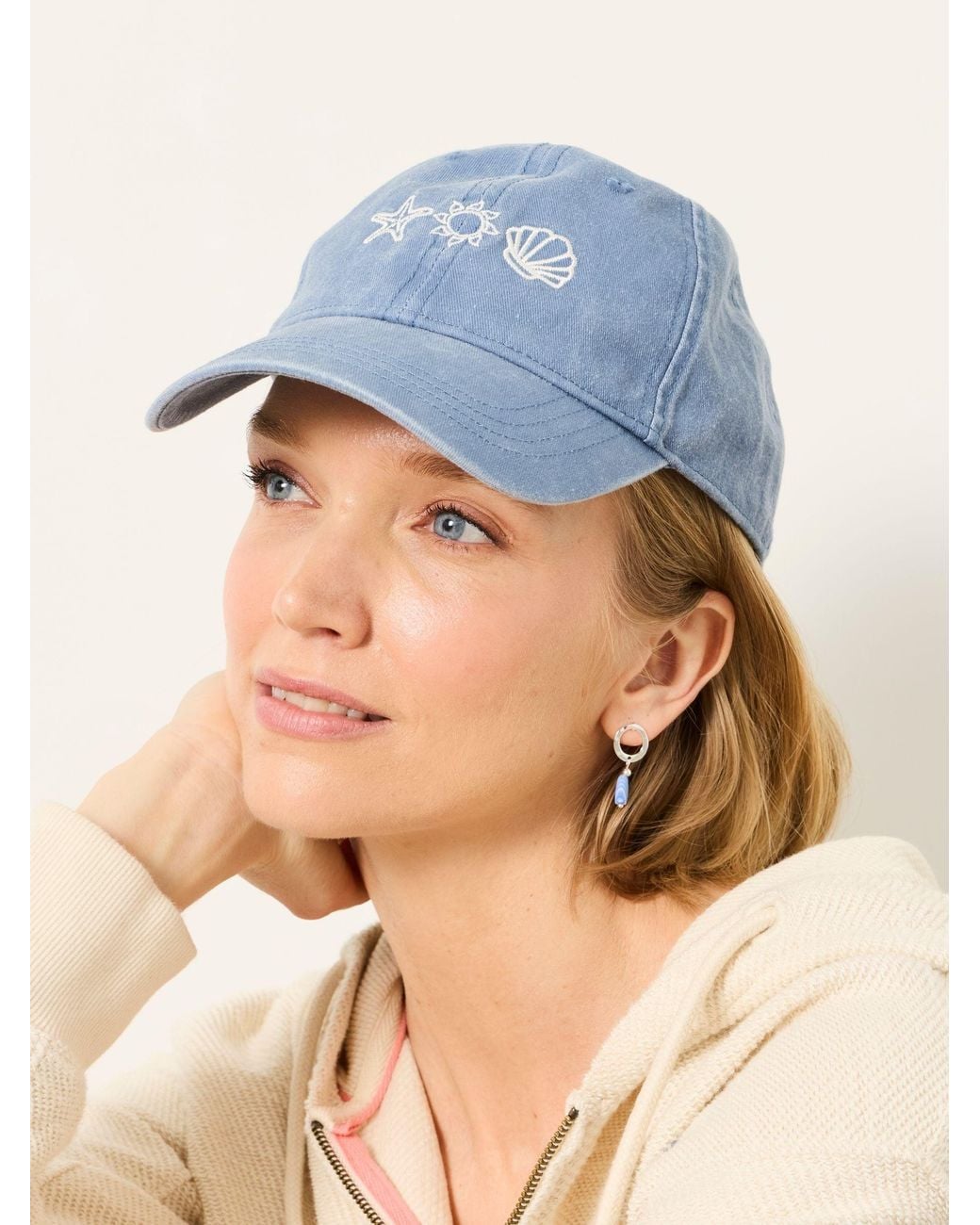 FatFace Blue Marine Conservation Society Embroidered Cap