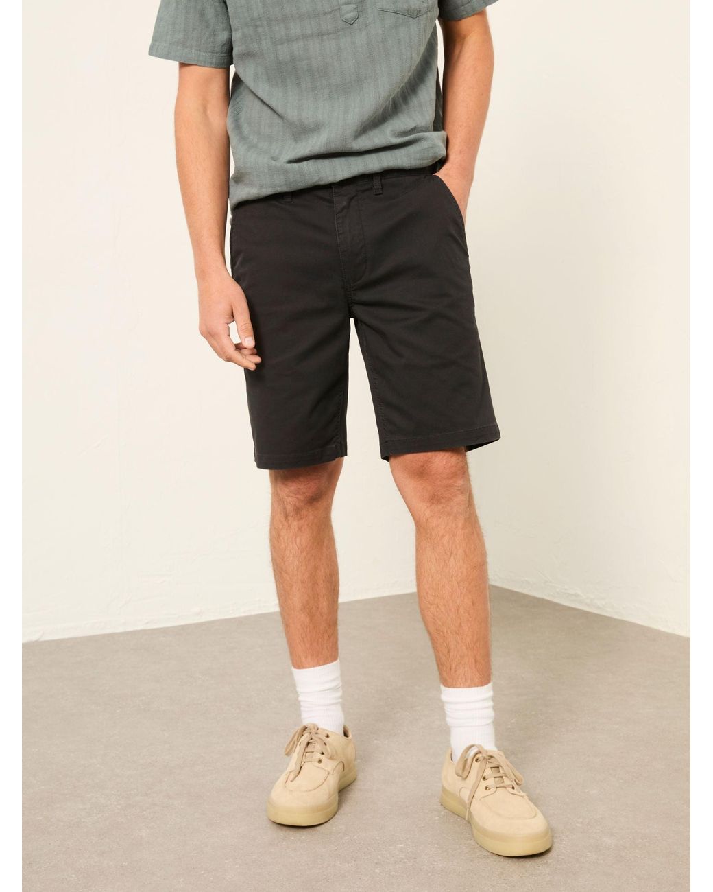 FatFace Black Mawes Chino Shorts for men