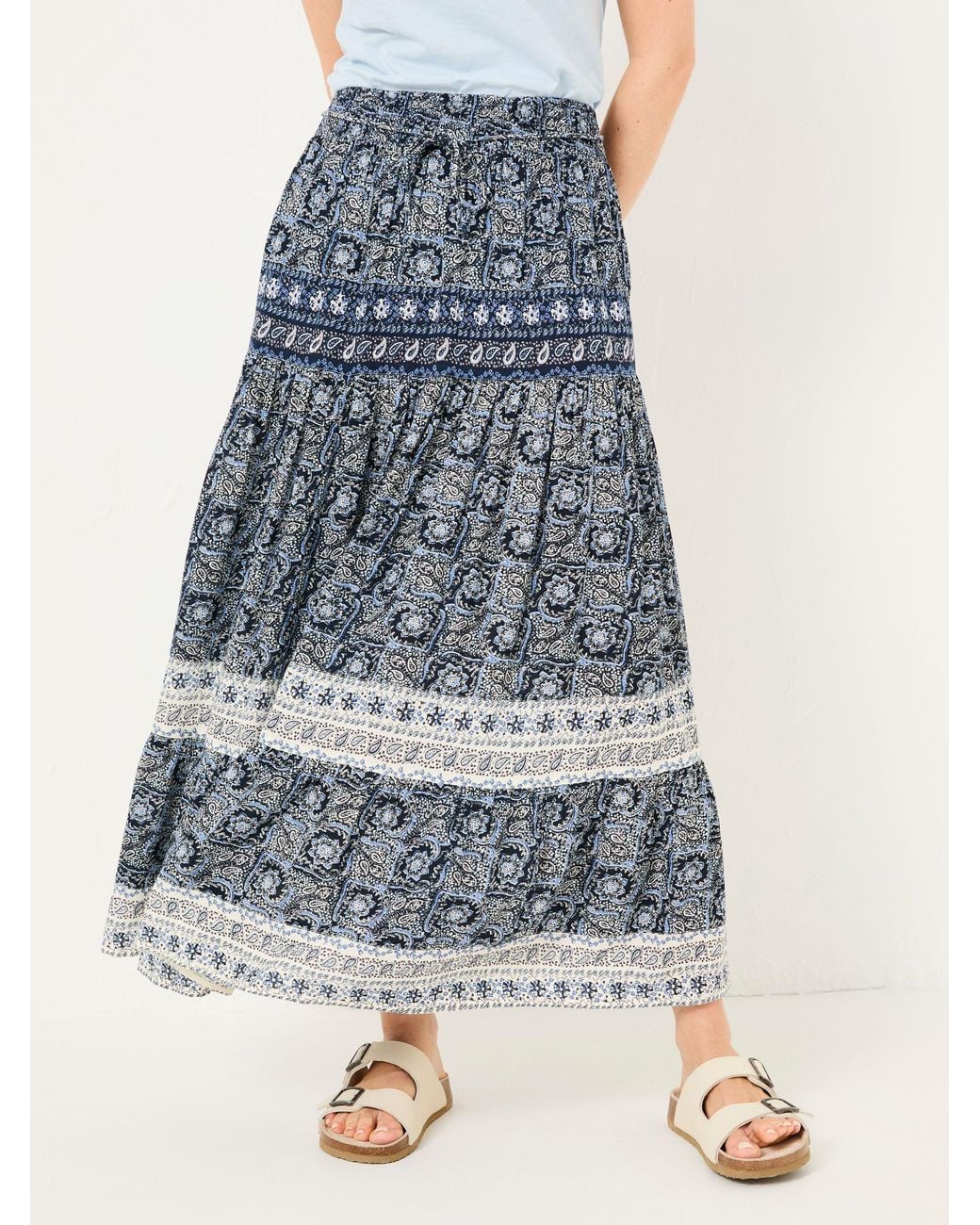 FatFace Blue Jayla Maxi Skirt
