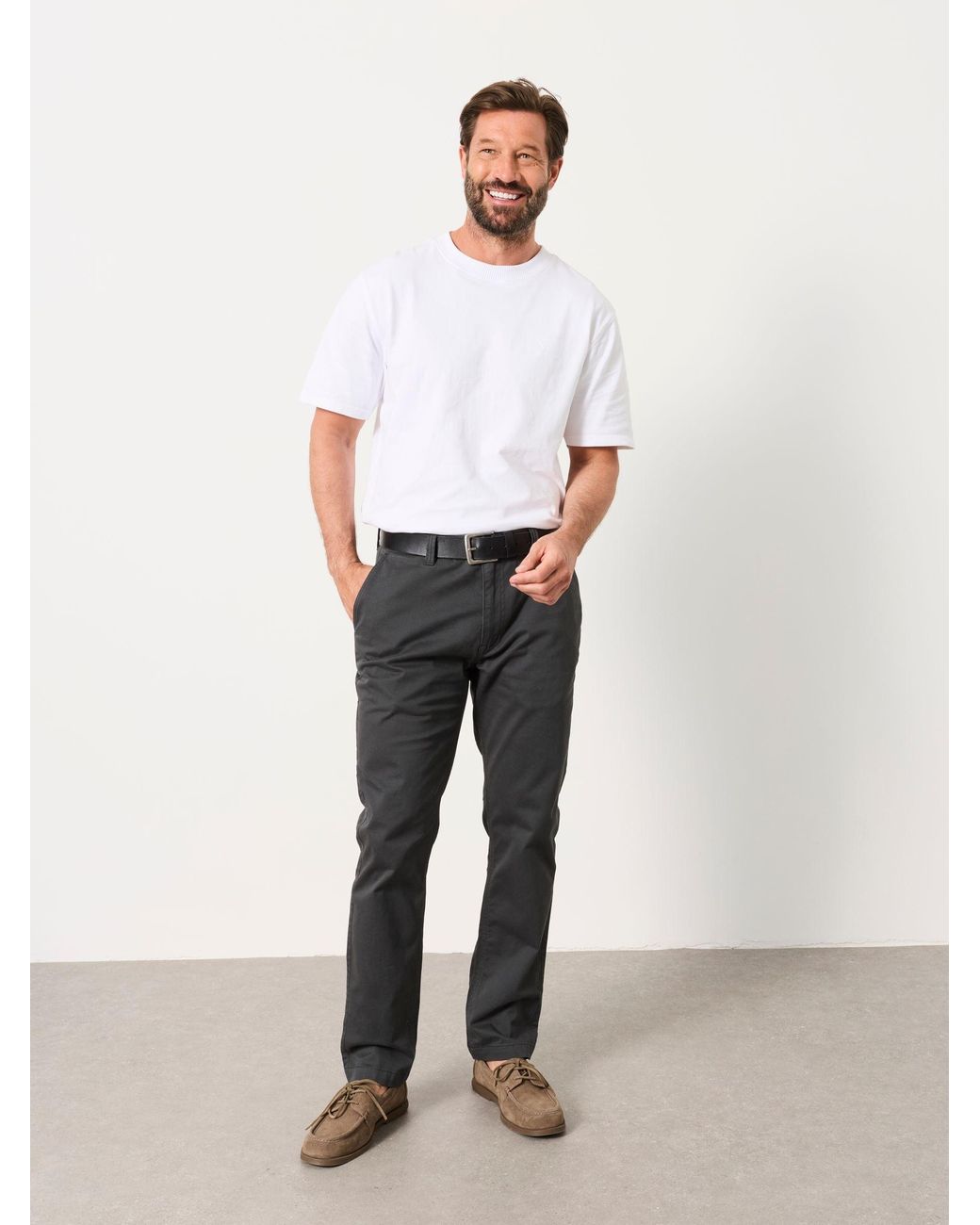 FatFace Black Hayton Slim Fit Slim Fit Chinos for men