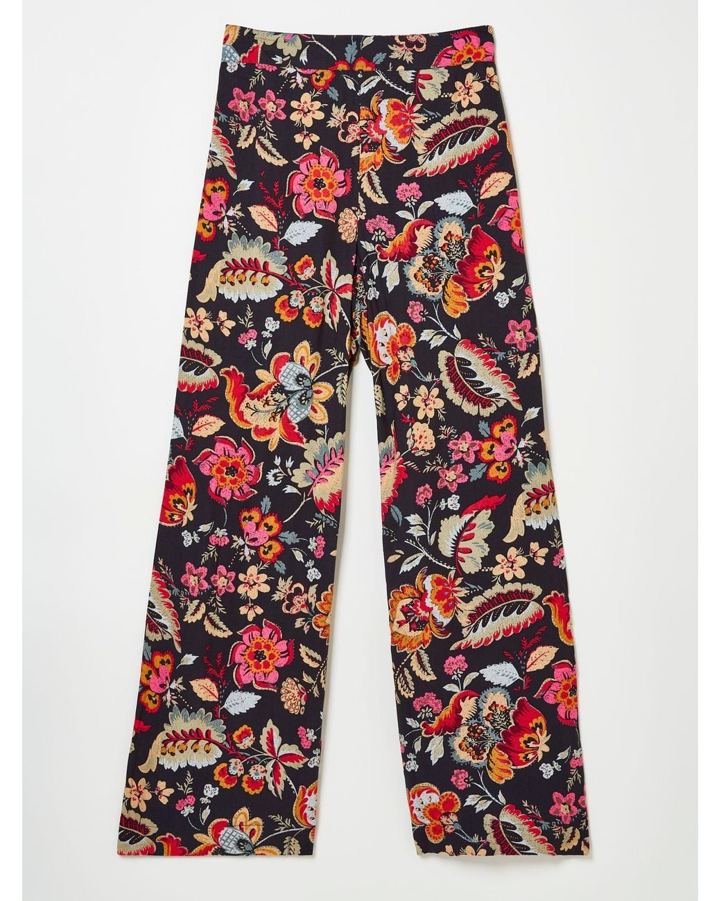FatFace White Isla Wide Leg Trousers
