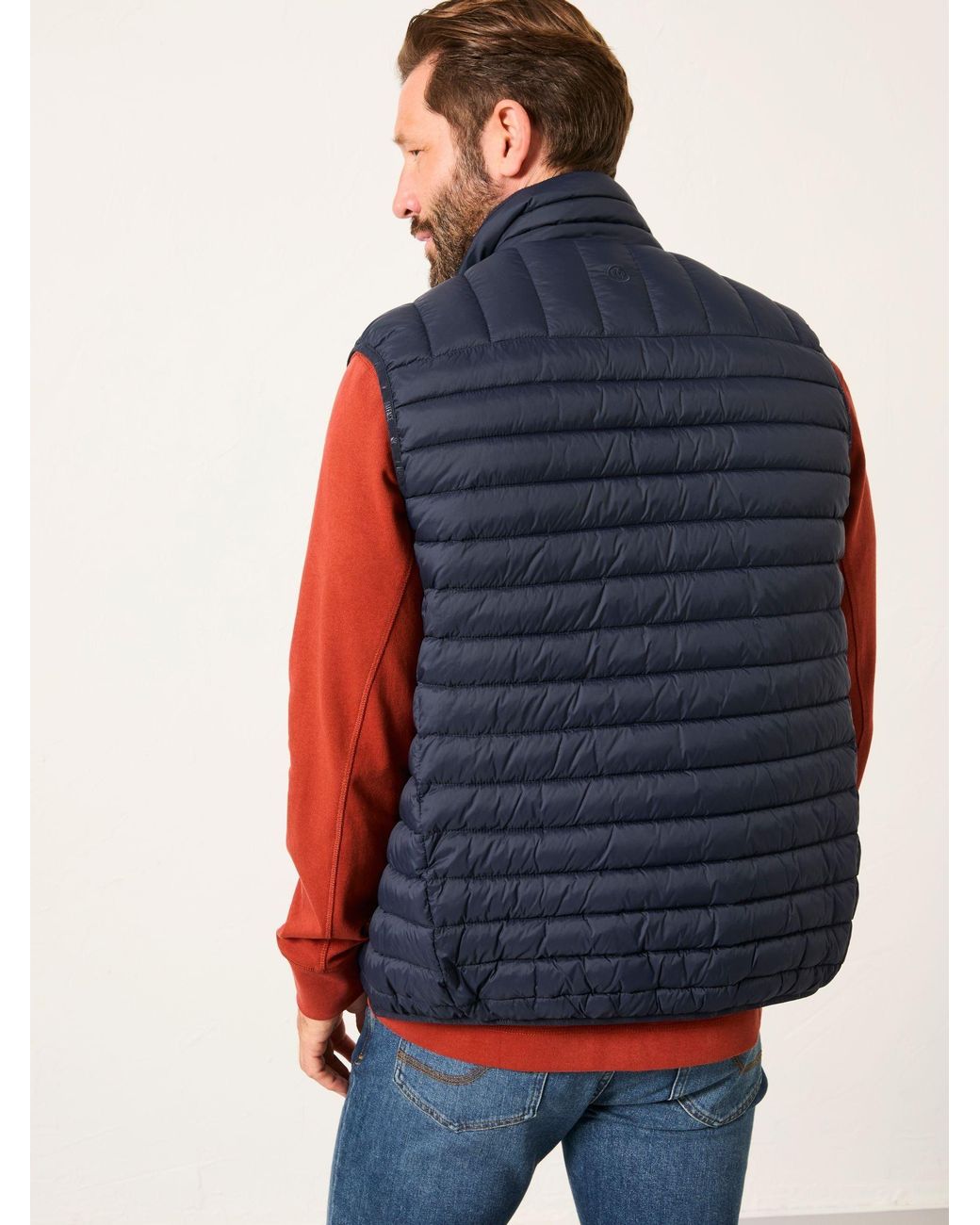 FatFace Red Dartmouth Padded Gilet for men
