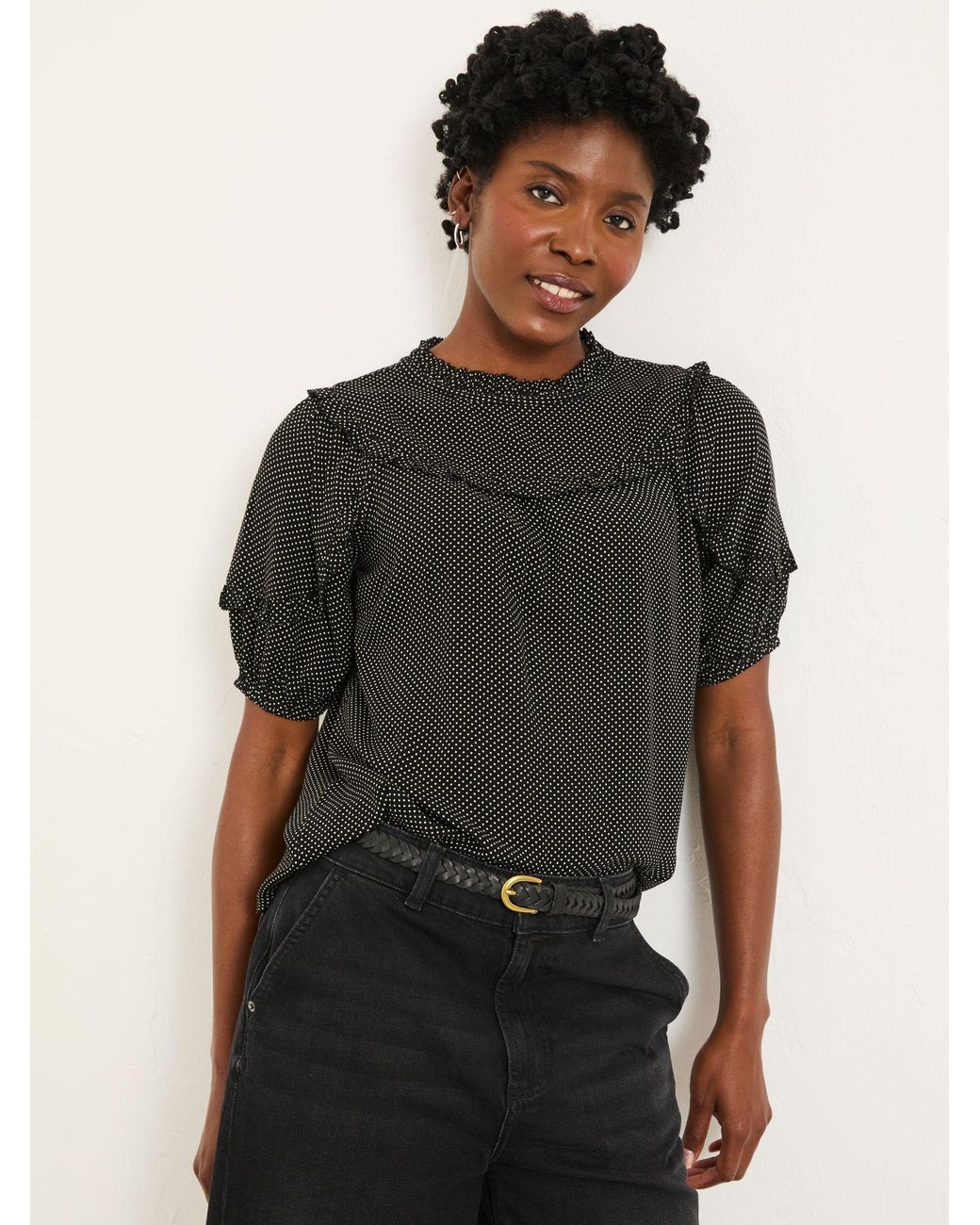 FatFace Black Susie Blouse