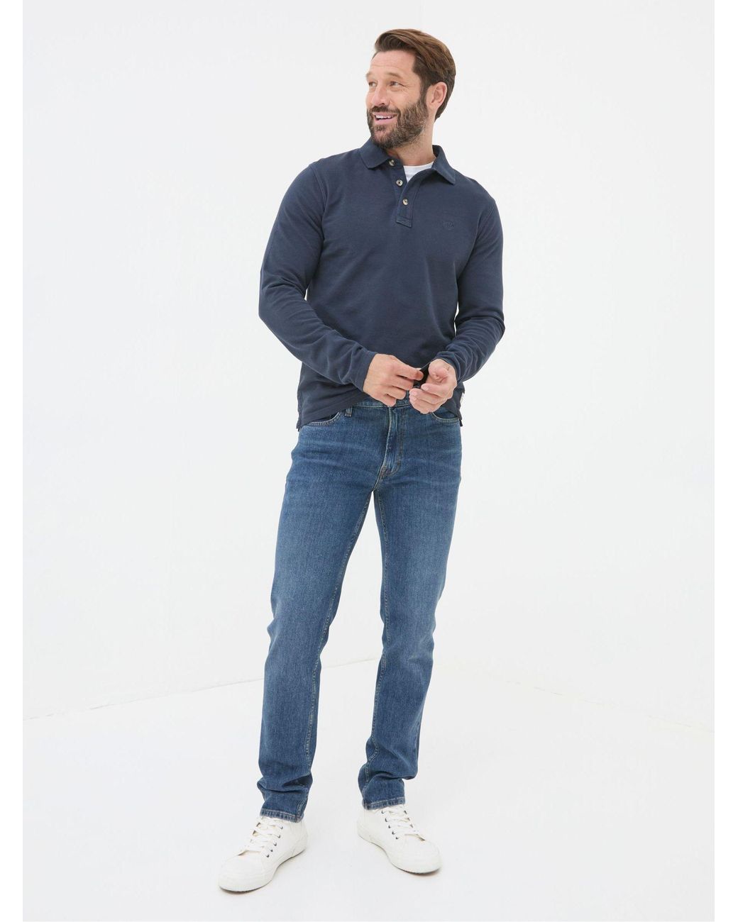 FatFace Blue Slim Fit Jeans for men