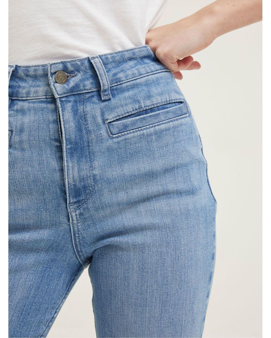 FatFace Blue Fly Flare Jeans