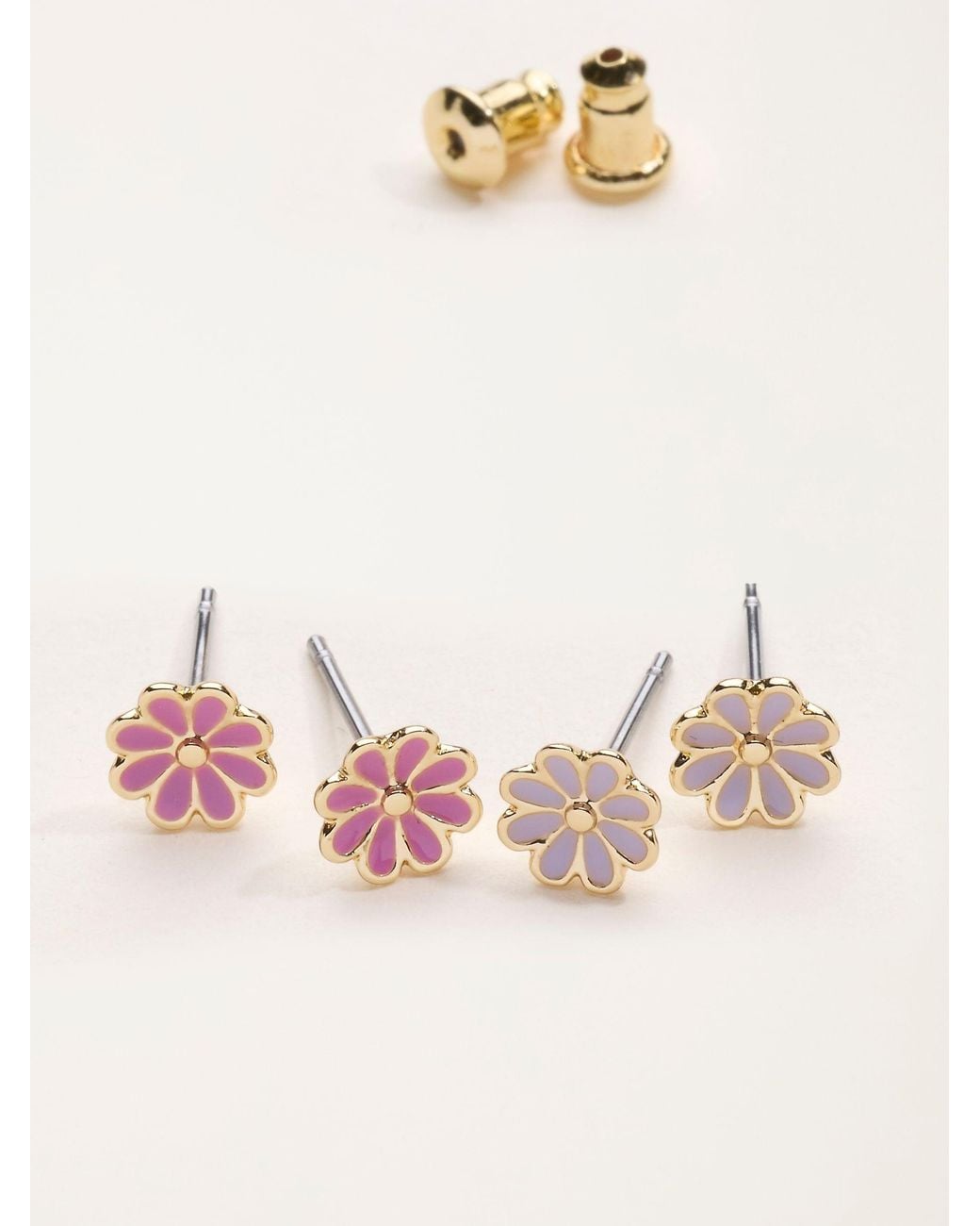 FatFace Pink Fatface 2 Pack Flower Studs