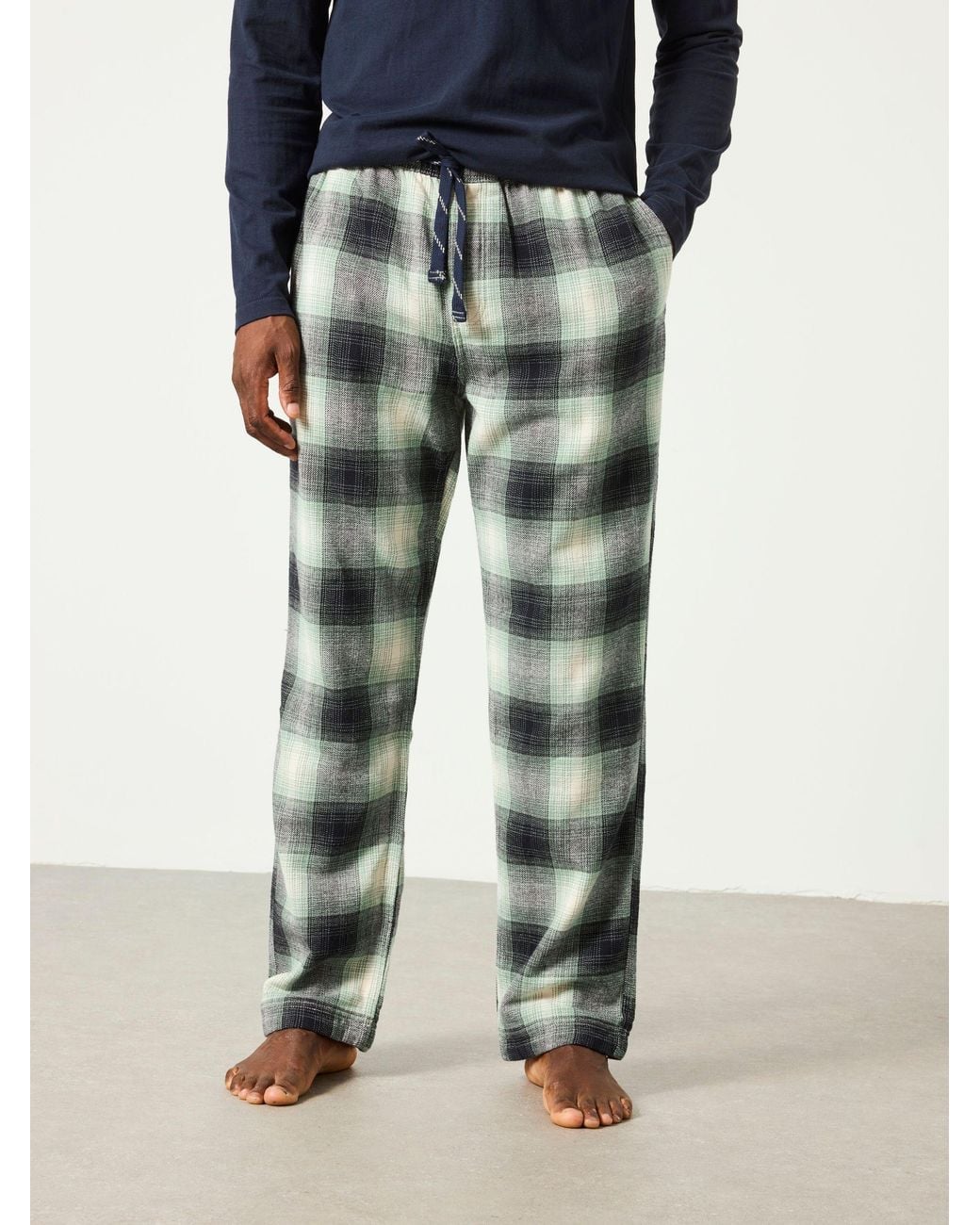FatFace Green Fatface Hamilton Check Pyjama Bottom for men
