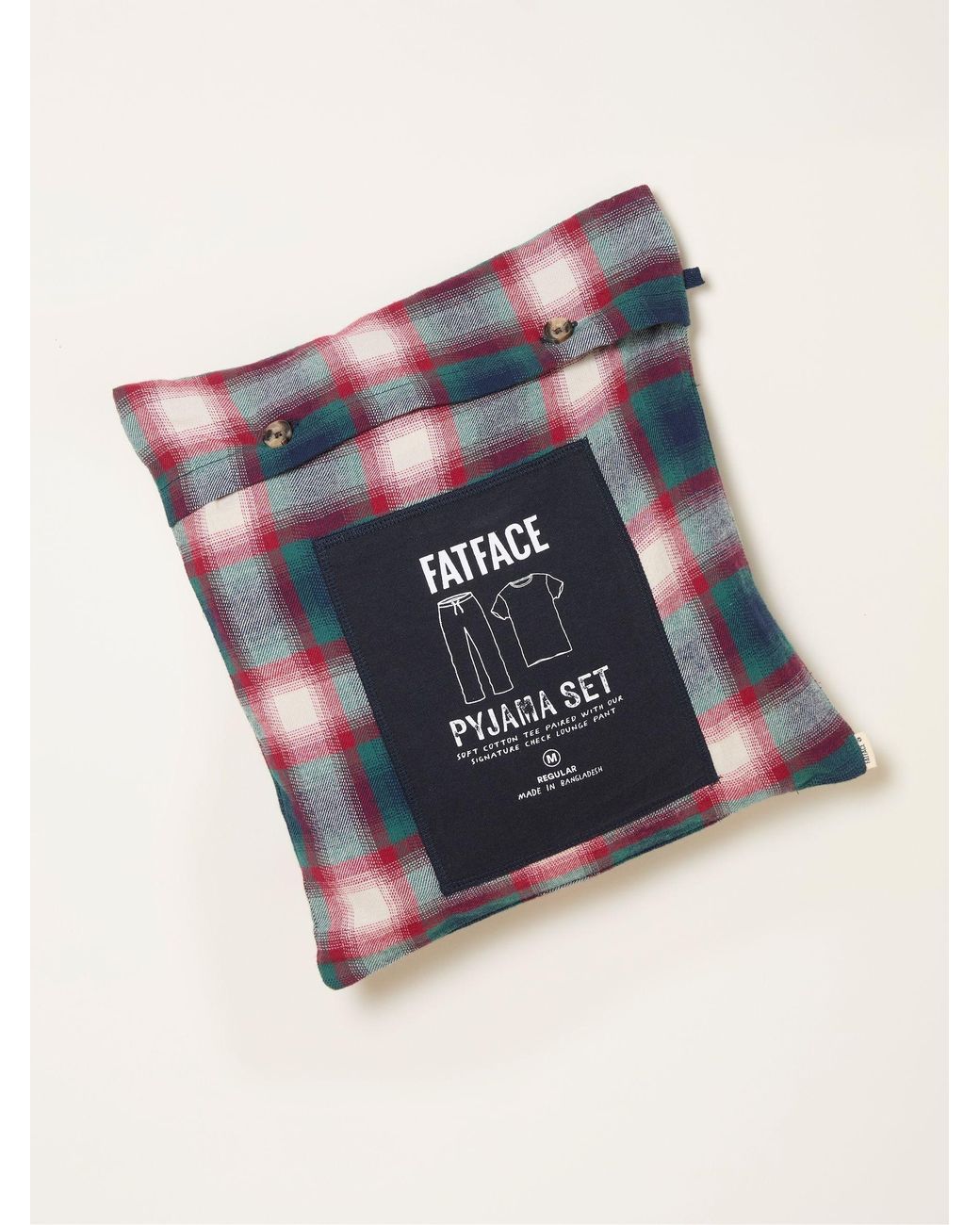 FatFace Blue Tyne Check Pyjama Set for men
