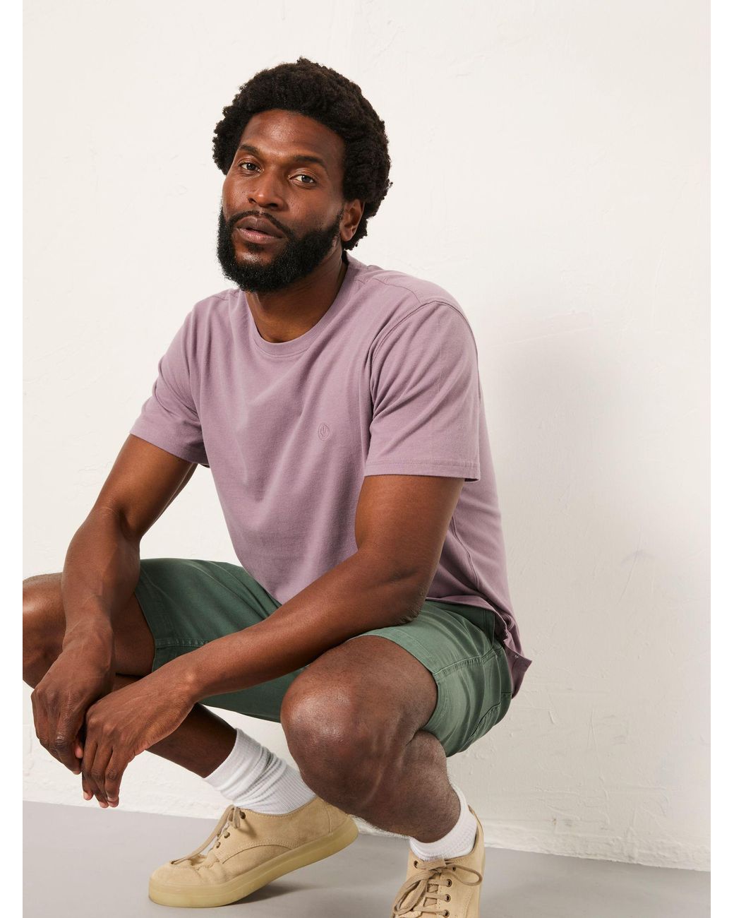 FatFace Red Lulworth Short Sleeve T-Shirt for men