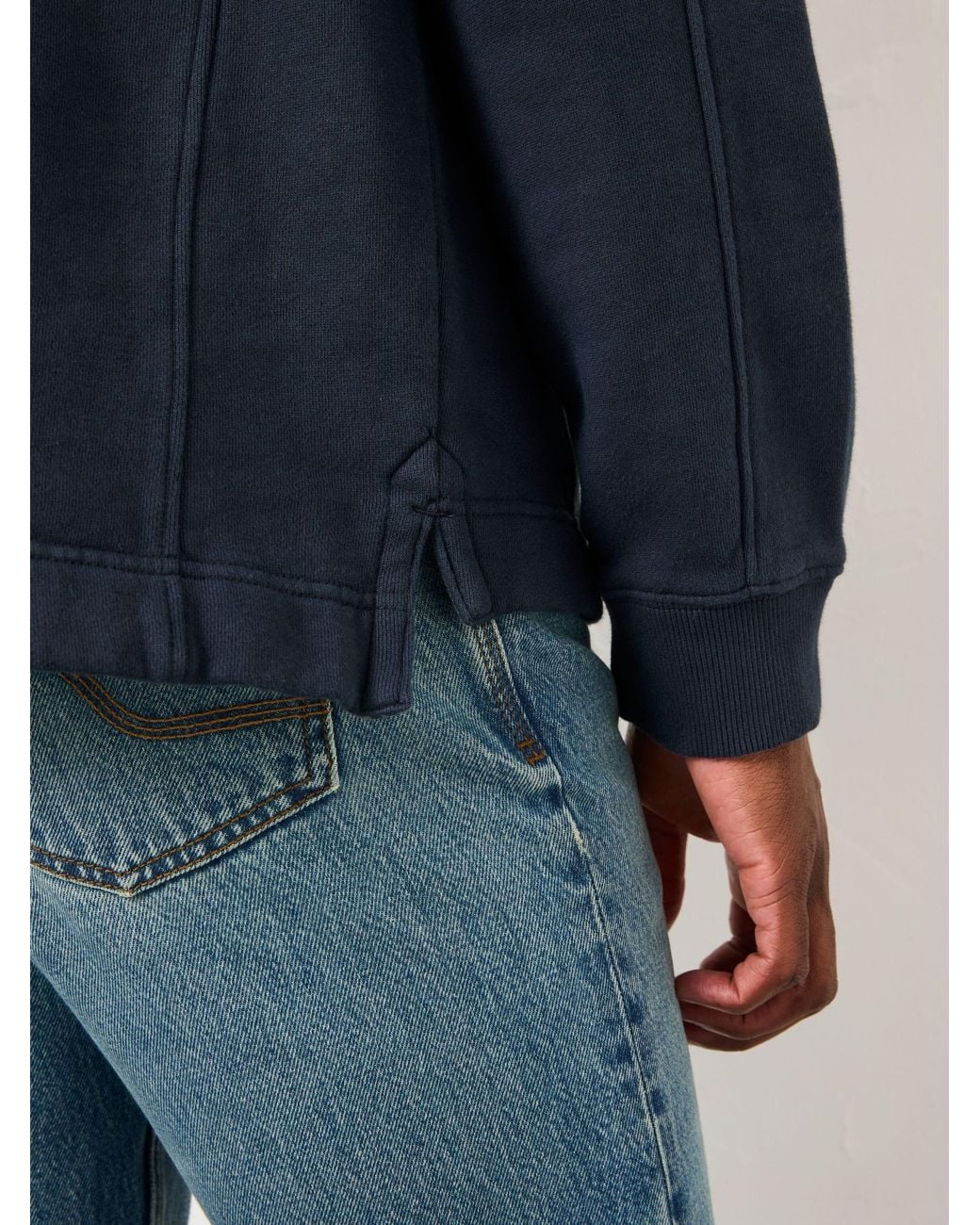 FatFace Blue Brooke Crew Sweat for men