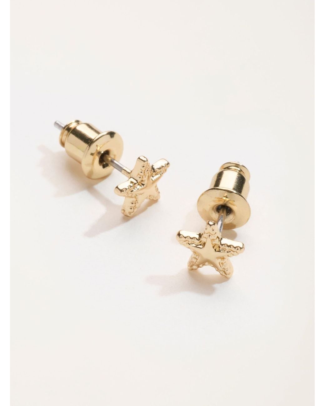 FatFace Black Star Stud Earrings
