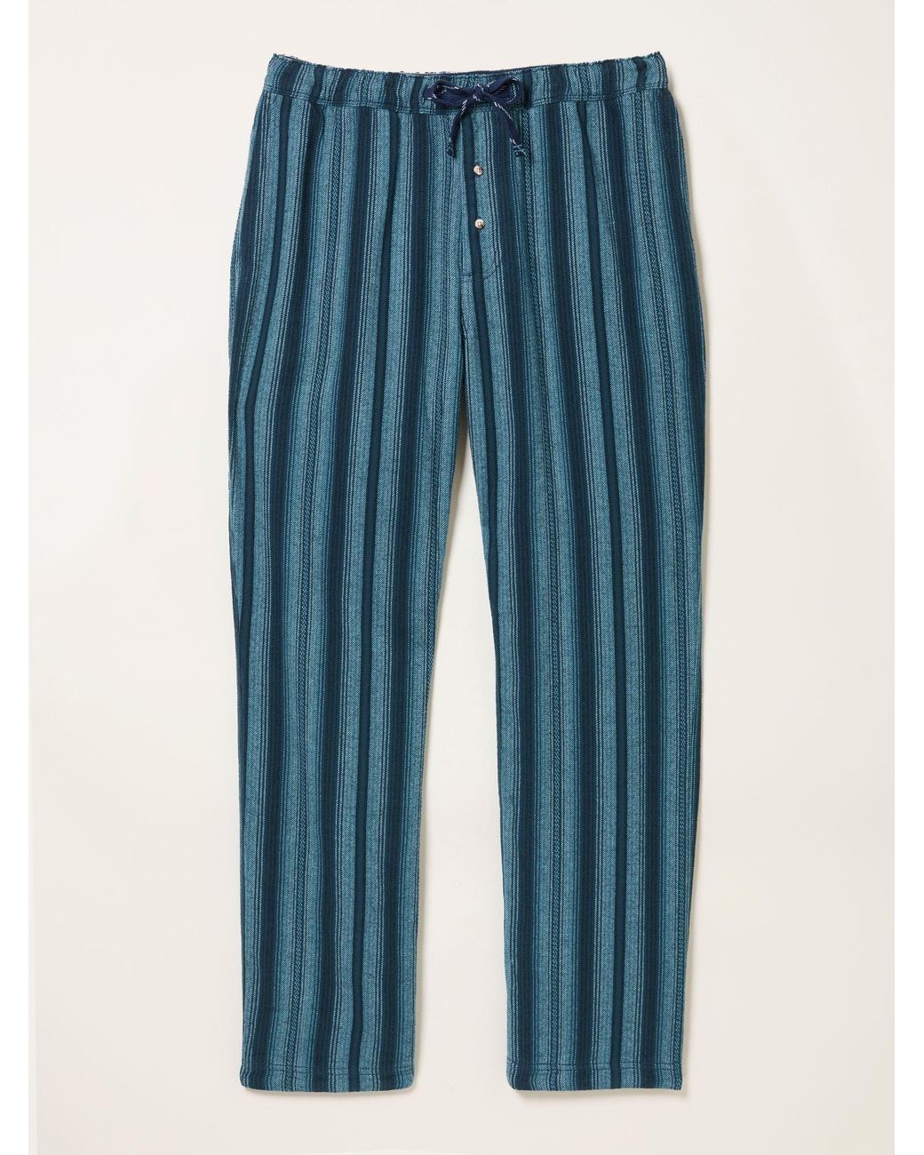 FatFace Blue Skye Stripe Pyjama Bottoms for men