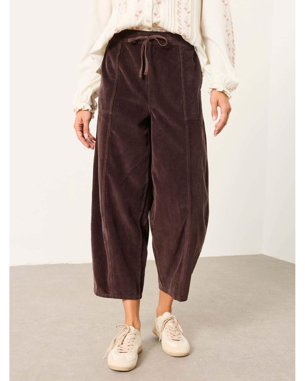FatFace Brown Alev Tapered Cord Trousers
