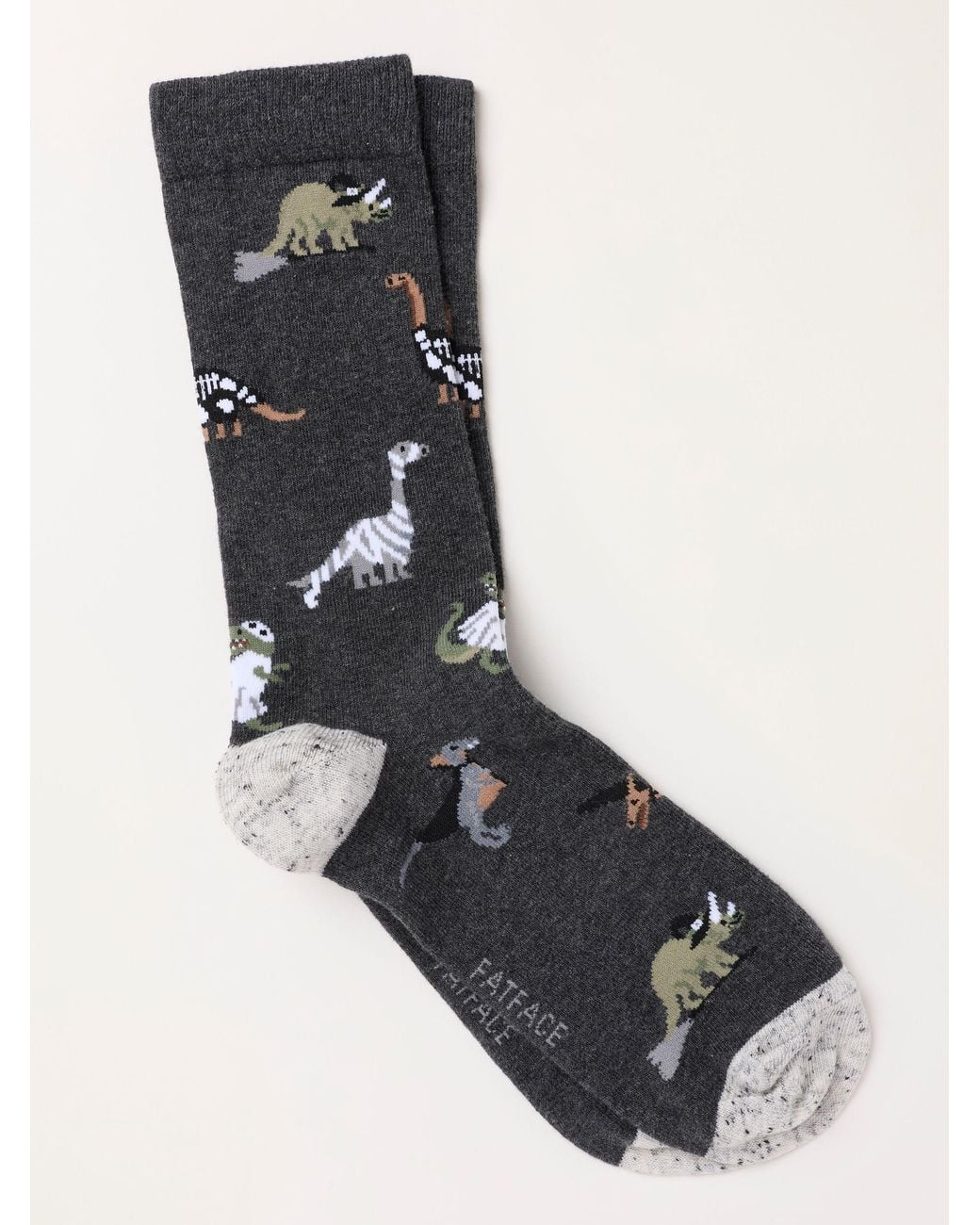 FatFace Black Fatface Halloween Dino Socks for men