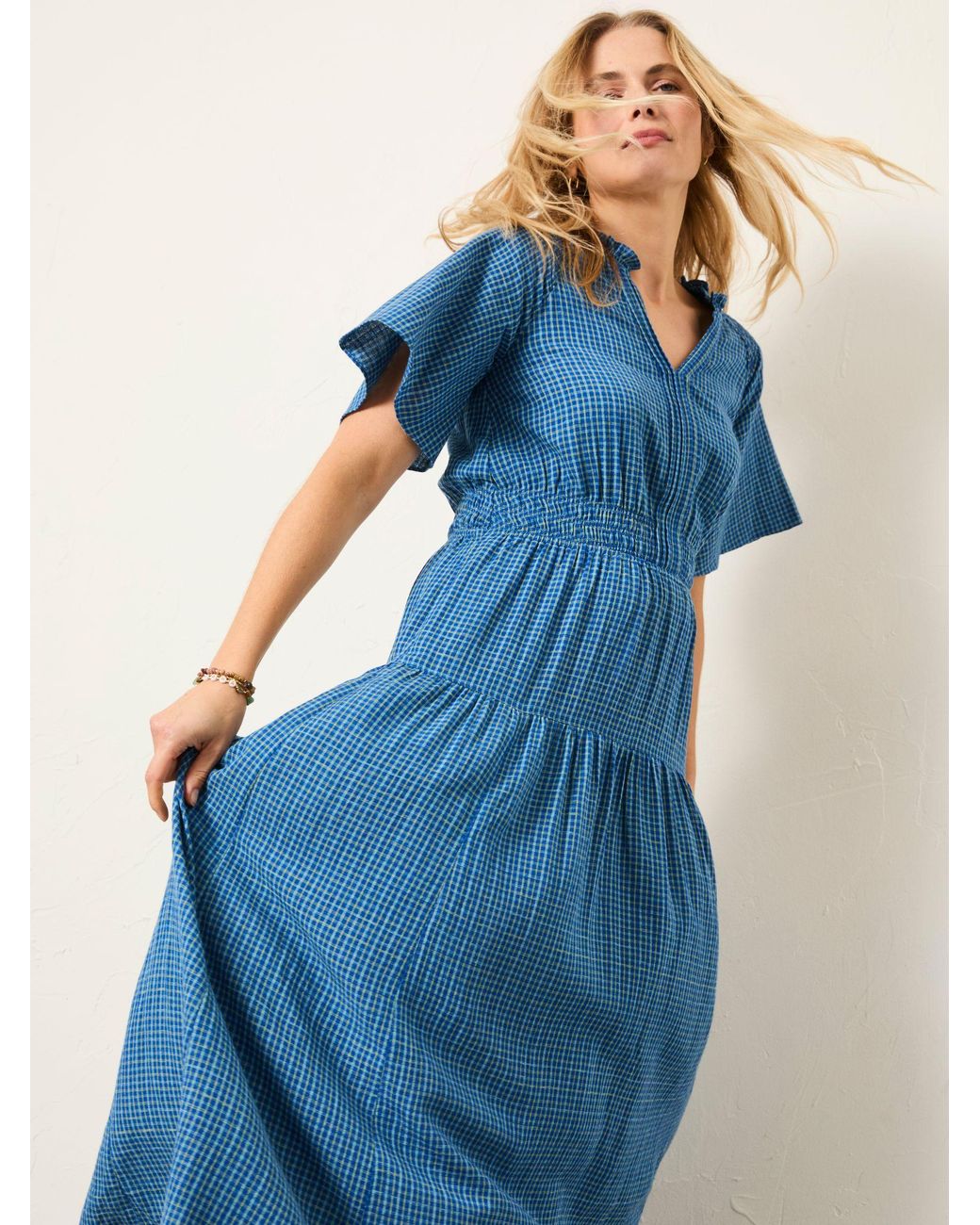 FatFace Blue Fatface Rowen Regular Midi Dress
