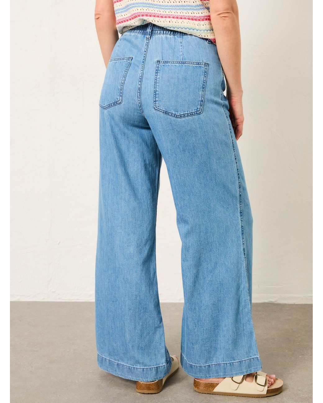 FatFace Blue Amberley Wide Leg Jeans