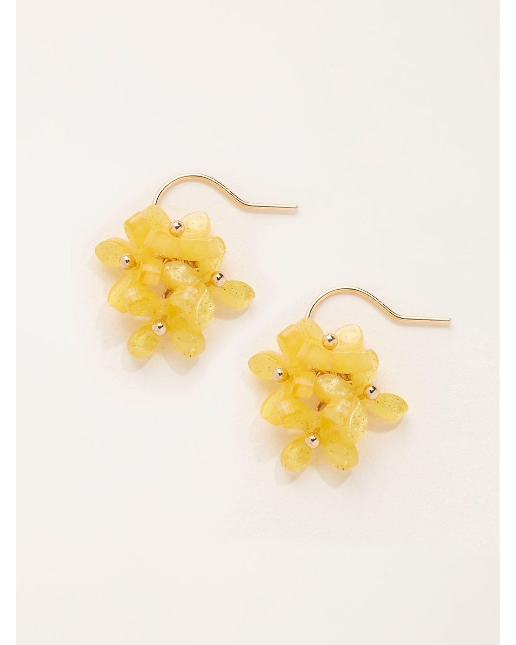 FatFace Metallic Fatface Flower Cluster Earrings