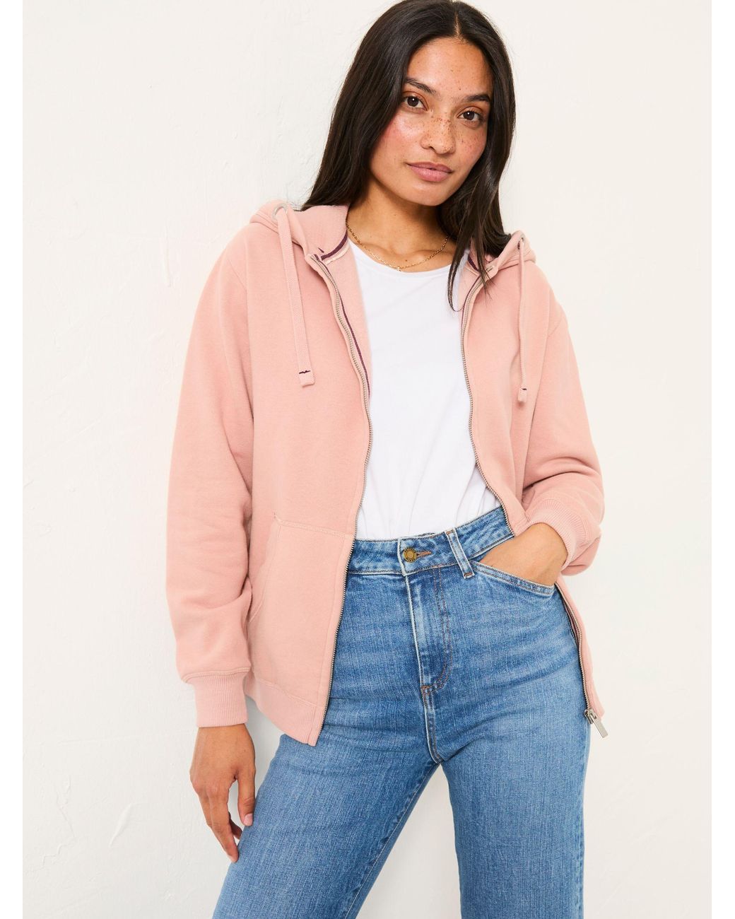 FatFace Blue Amy Zip Through Hoodie