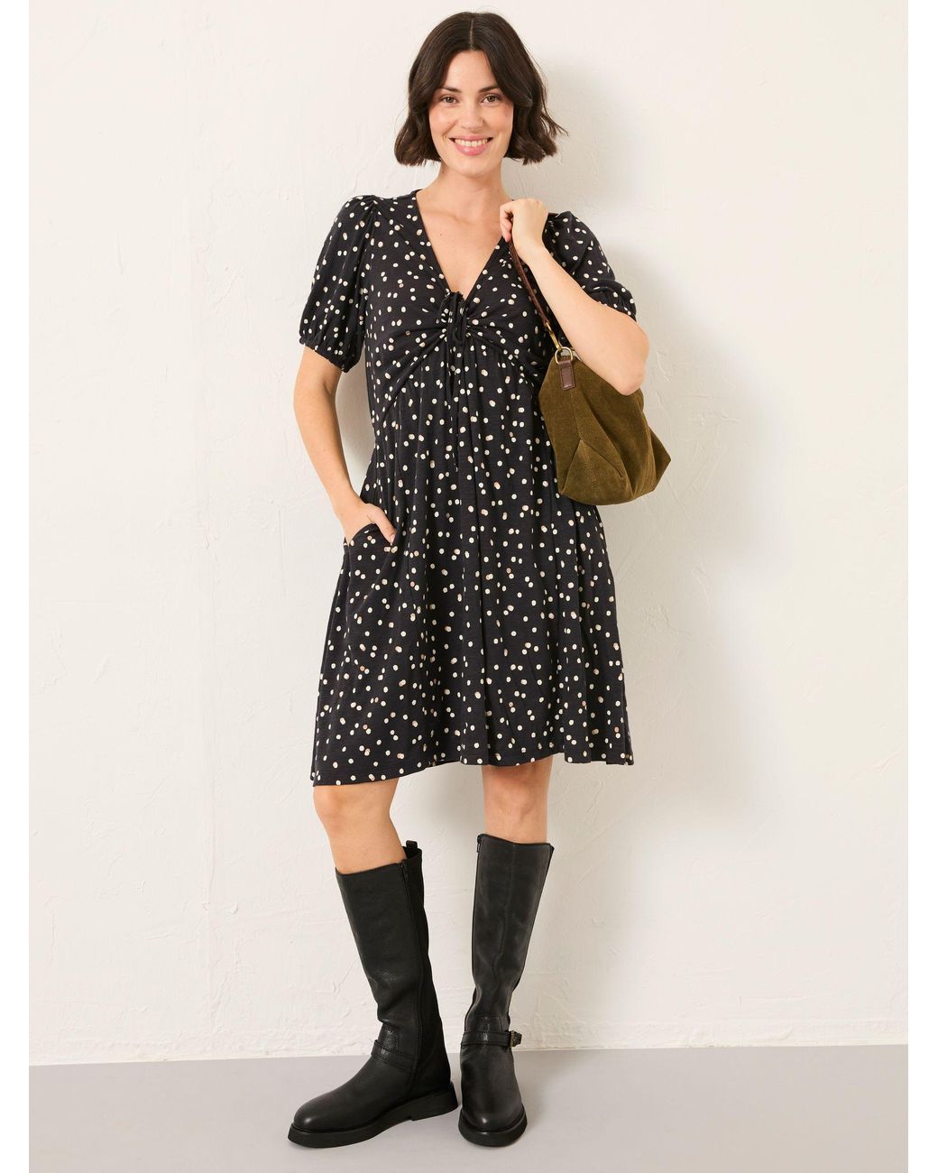 FatFace Natural Nell Regular Jersey Mini Dress