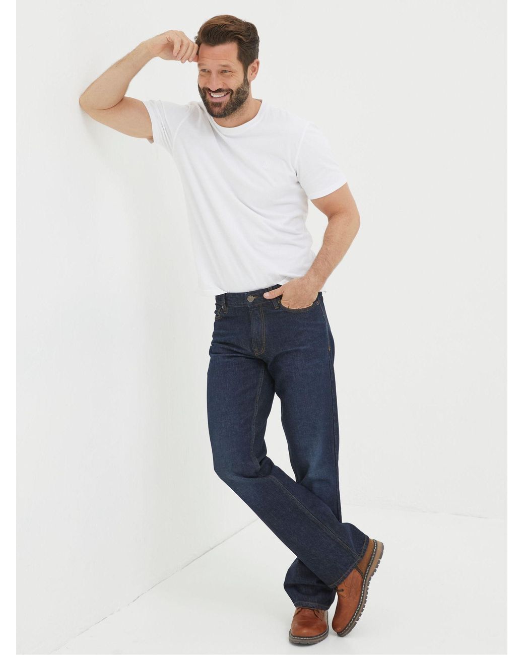 FatFace Blue Bootcut Jeans for men