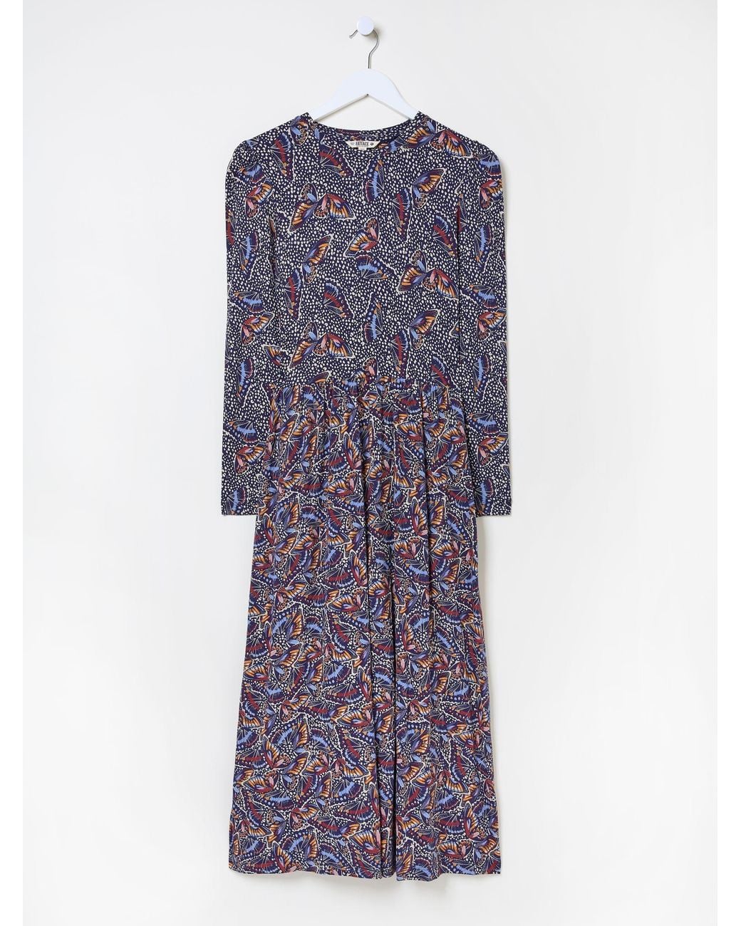 FatFace Gray Fia Batik Dress