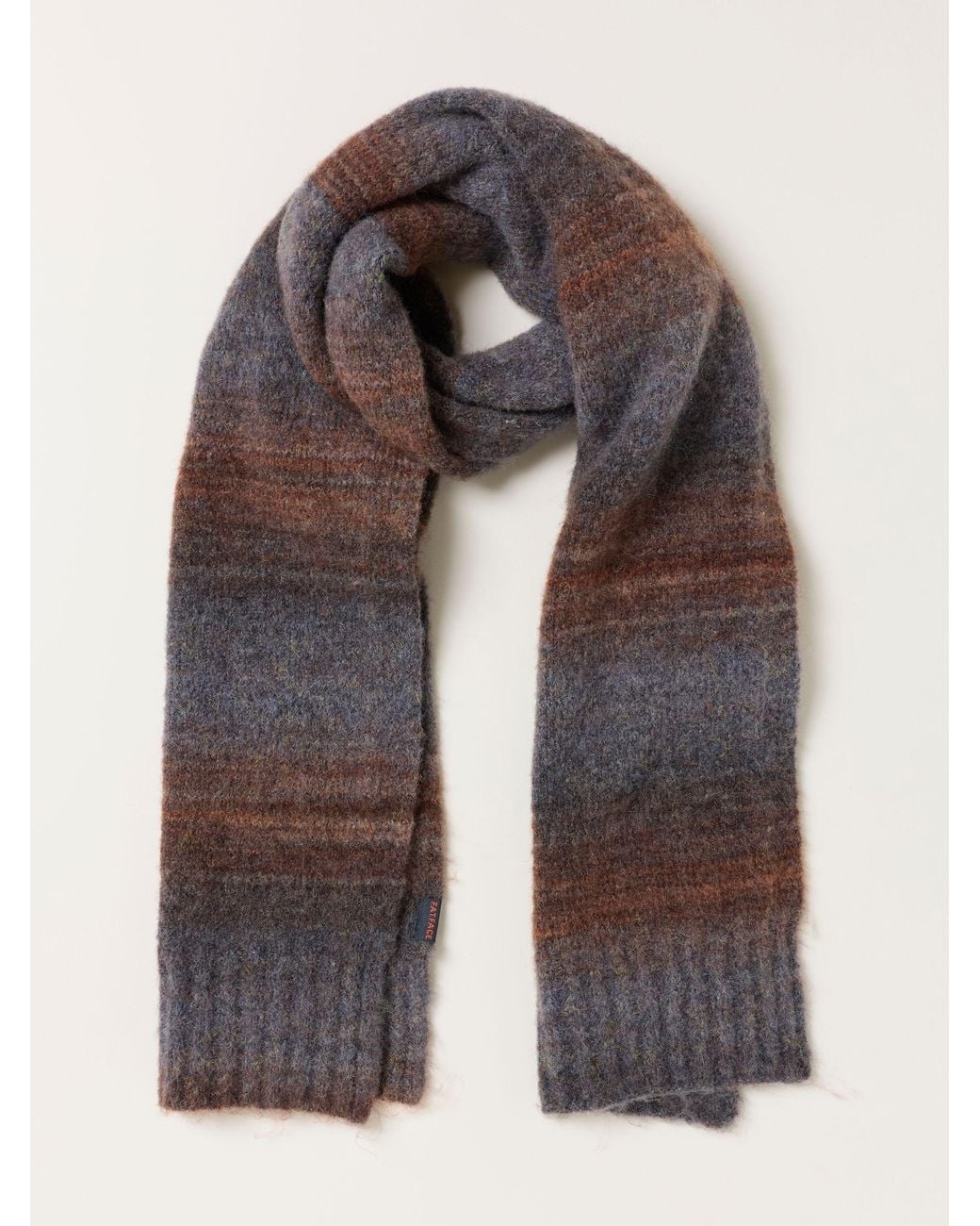 FatFace Brown Fatface Ombre Scarf for men