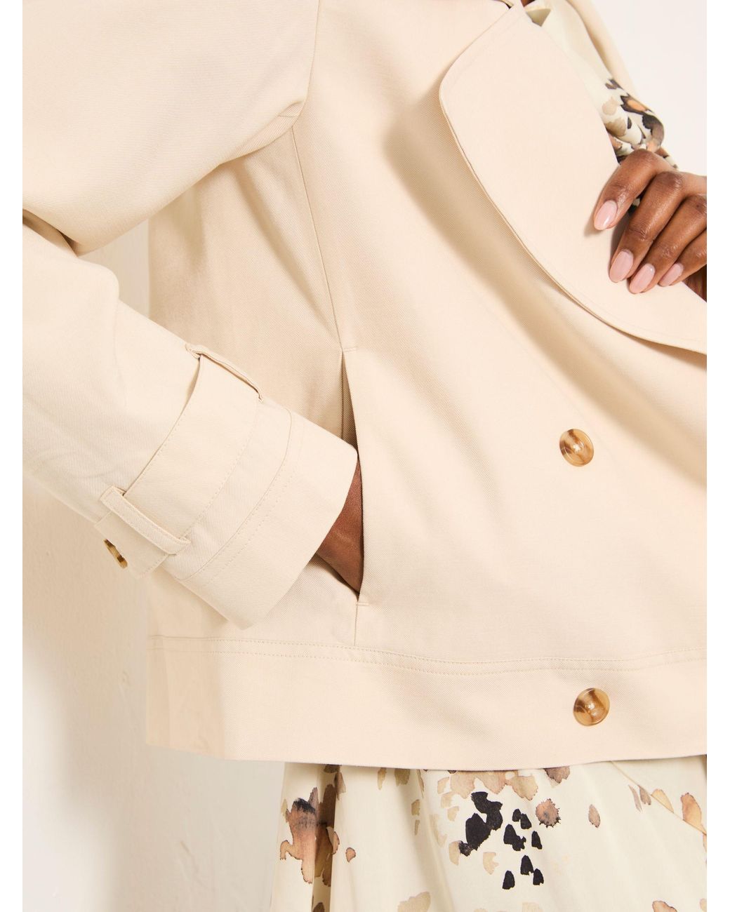 FatFace Natural Cora Petite Trench Coat