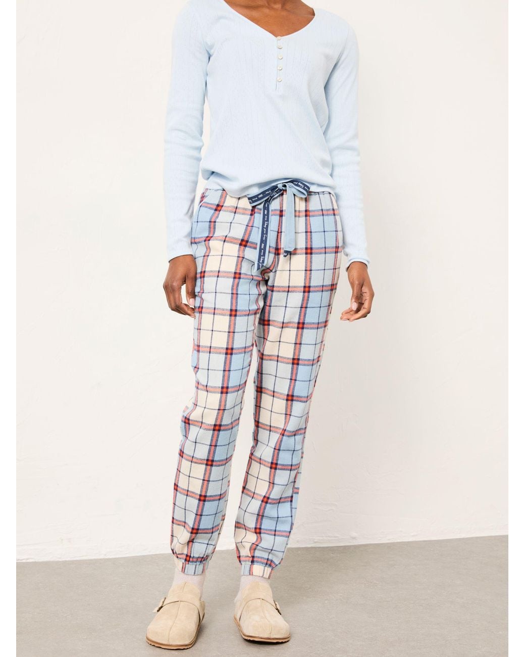 FatFace White Cora Pyjama Bottom