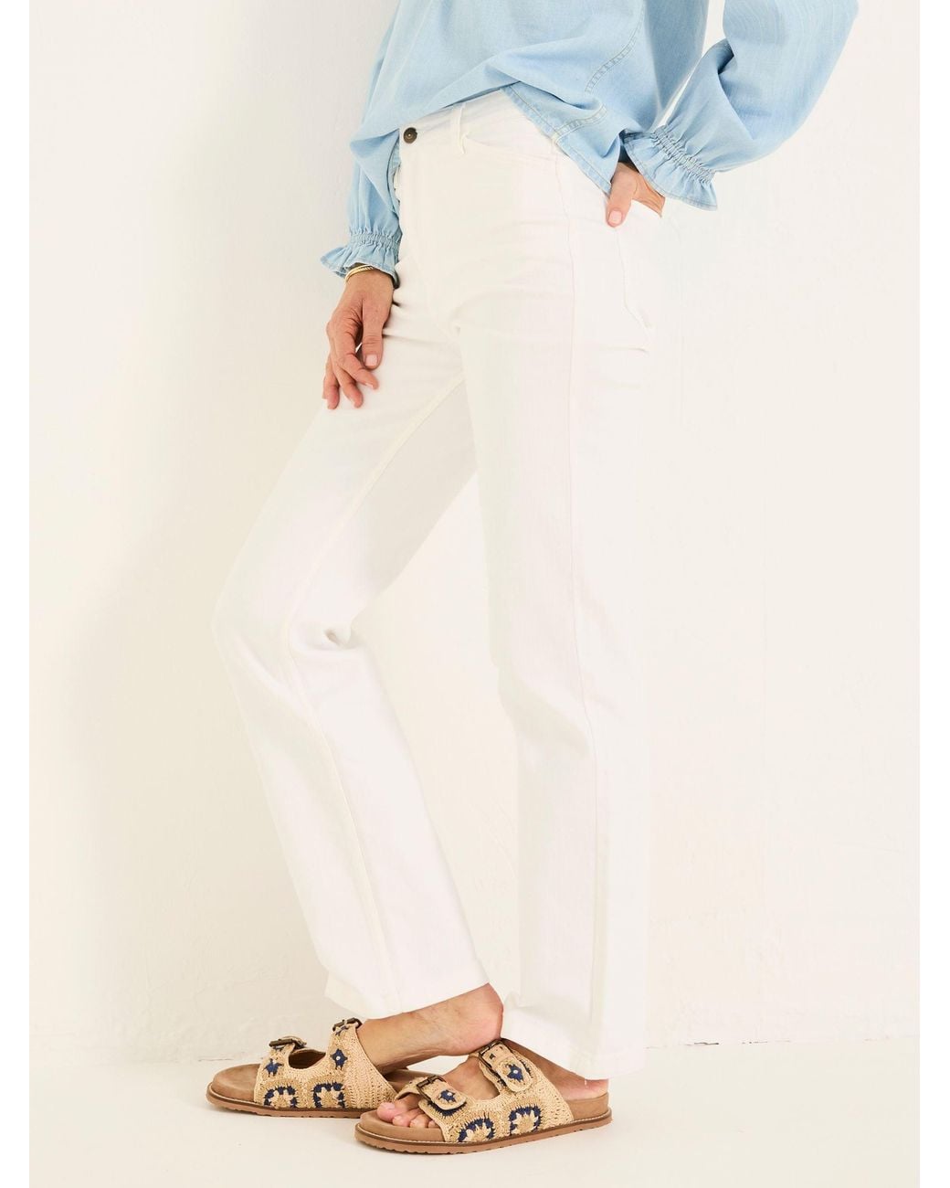 FatFace Blue Elise Wide Leg Jeans