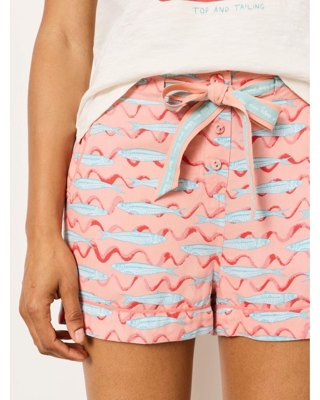 FatFace Pink Pyjama Shorts