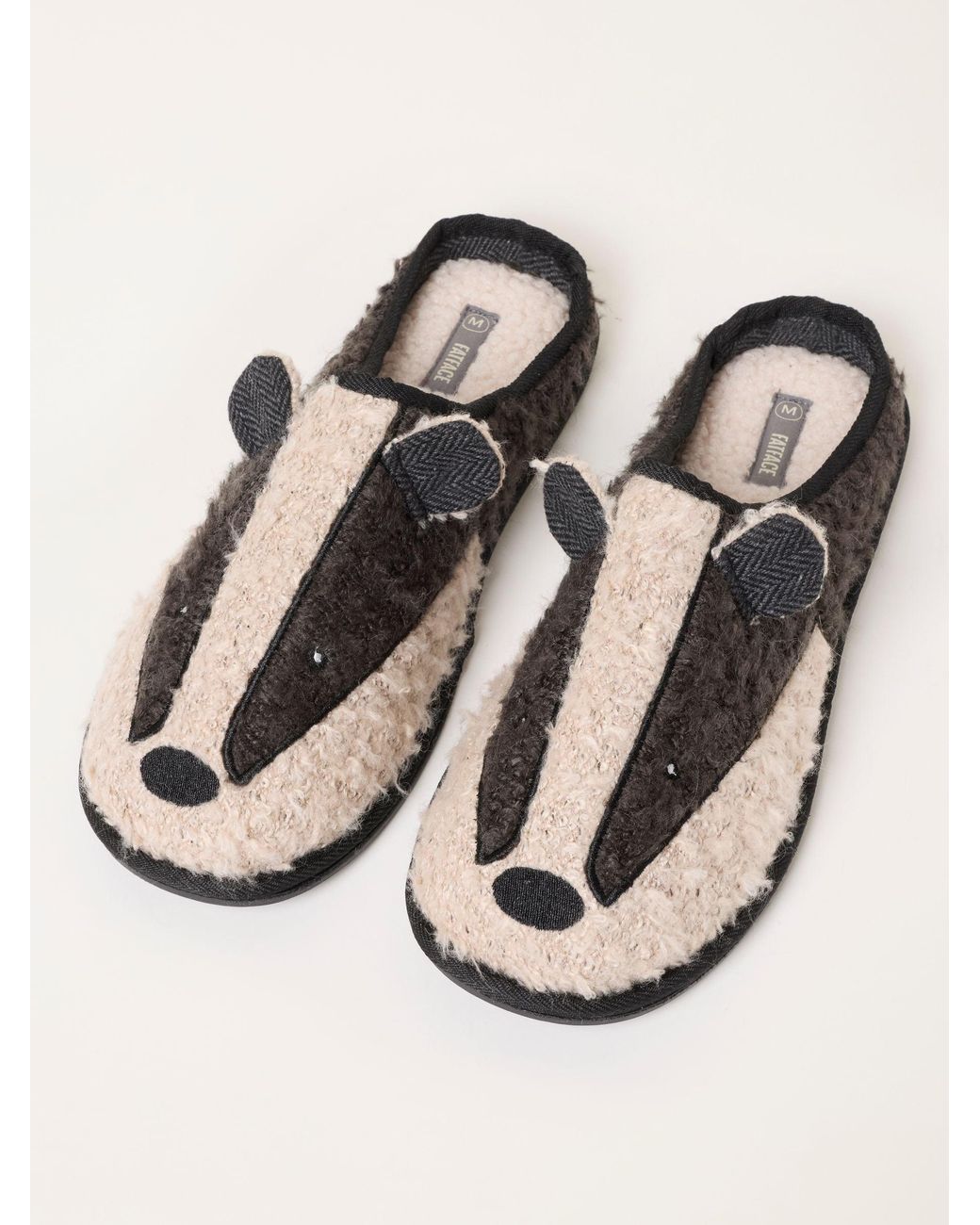 FatFace Natural Novelty Mule Slipper for men