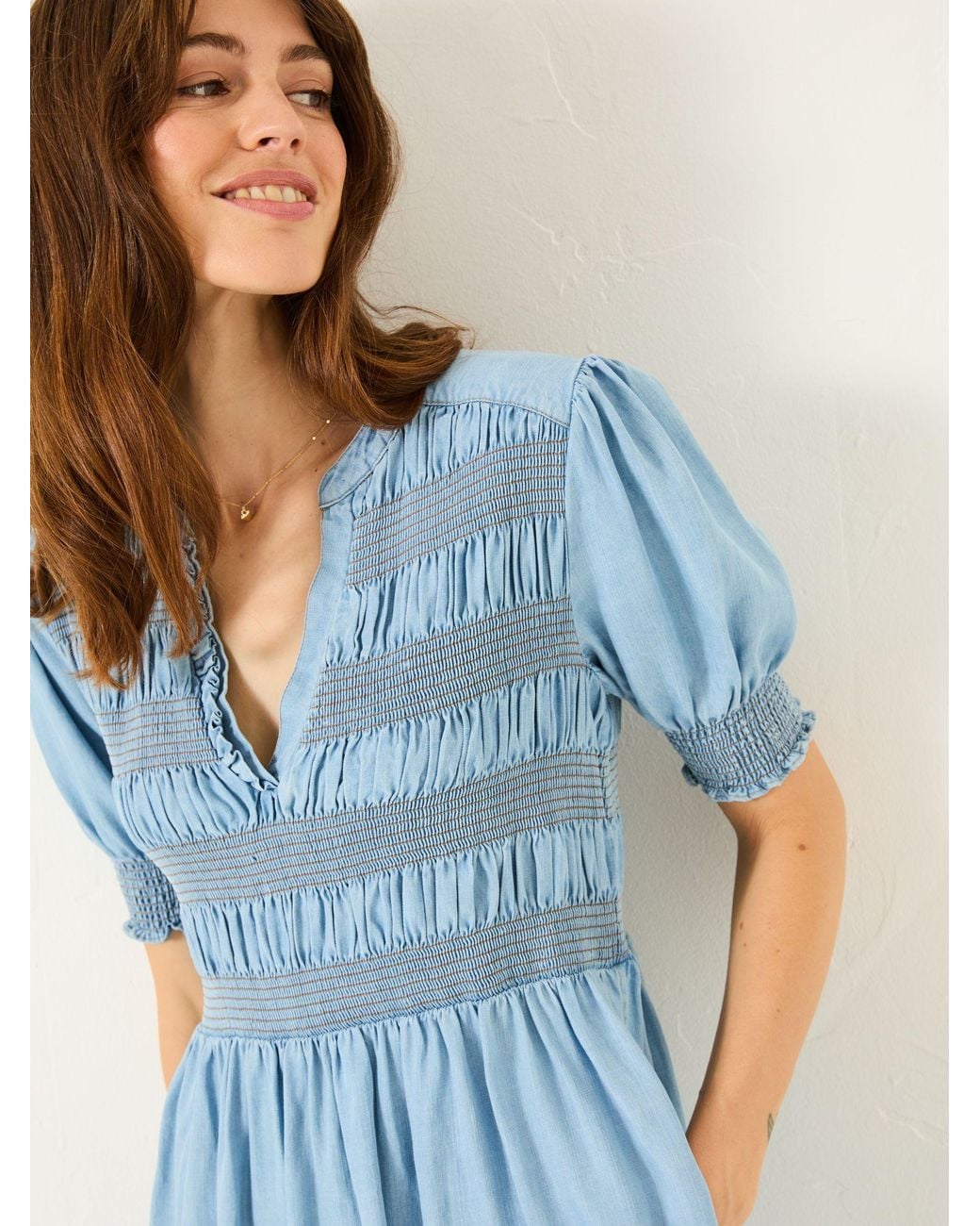 FatFace Blue Juniper Dress