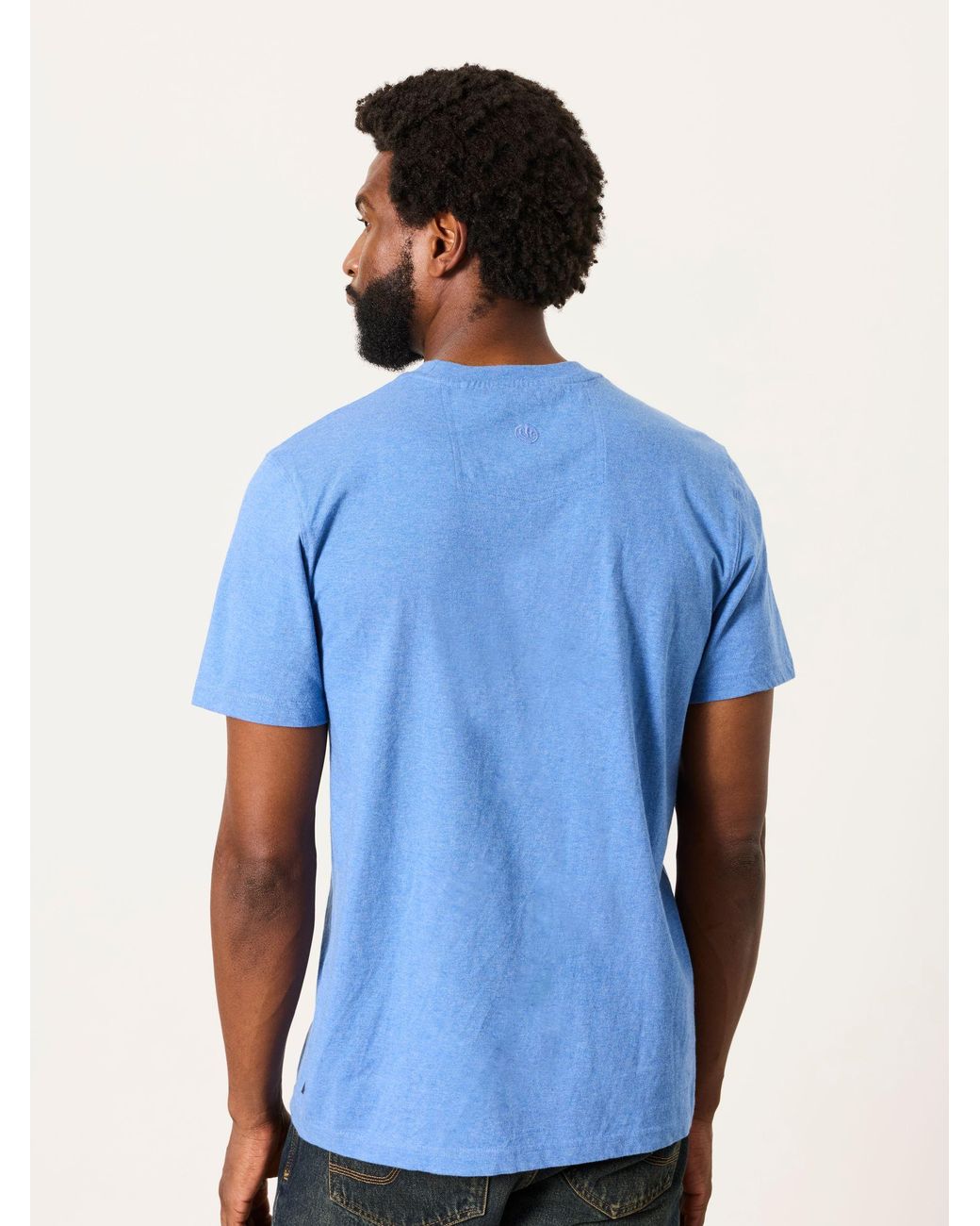 FatFace Blue Book Bike Graphic T-Shirt for men