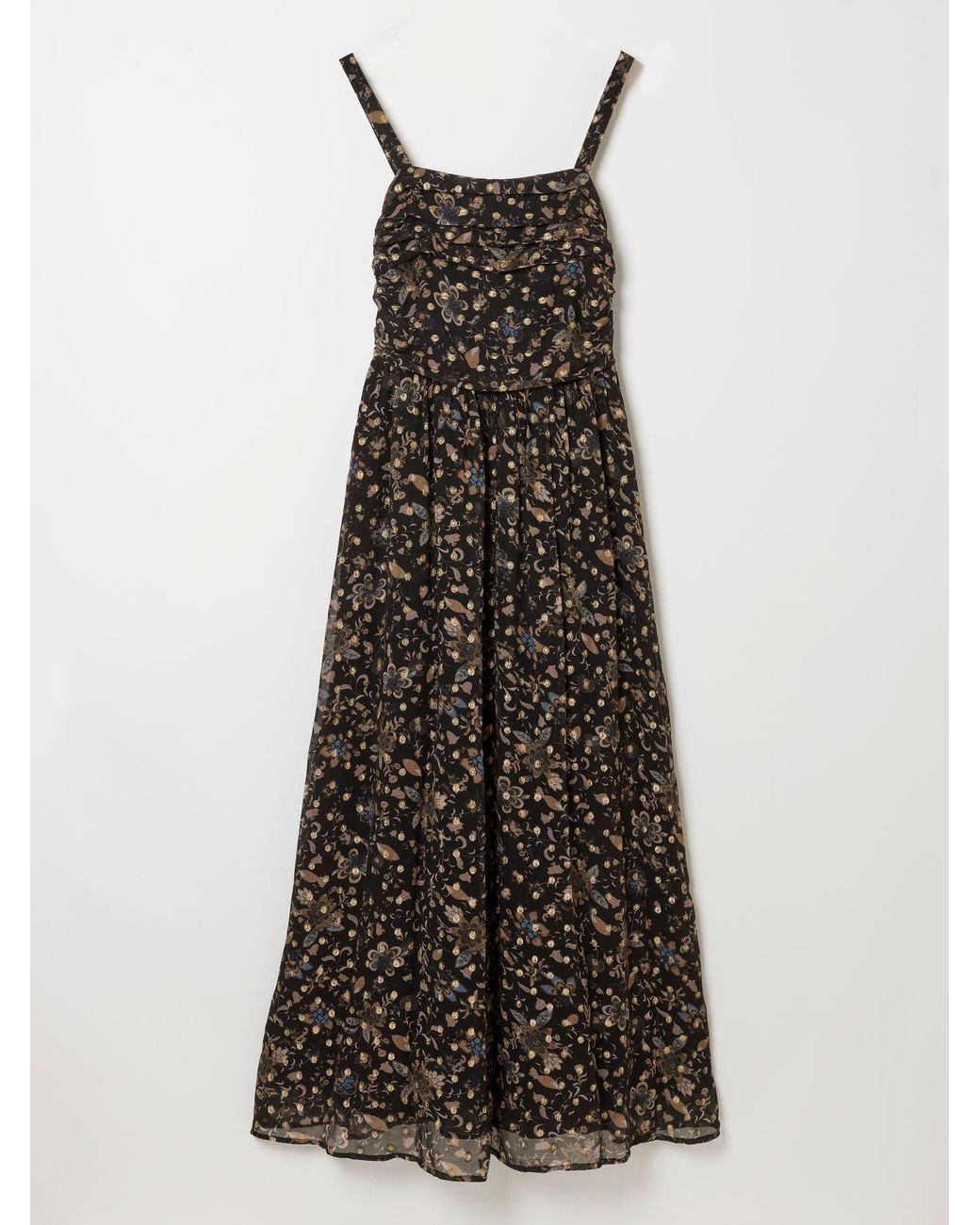 FatFace Black Mischa Metallic Spot Dress