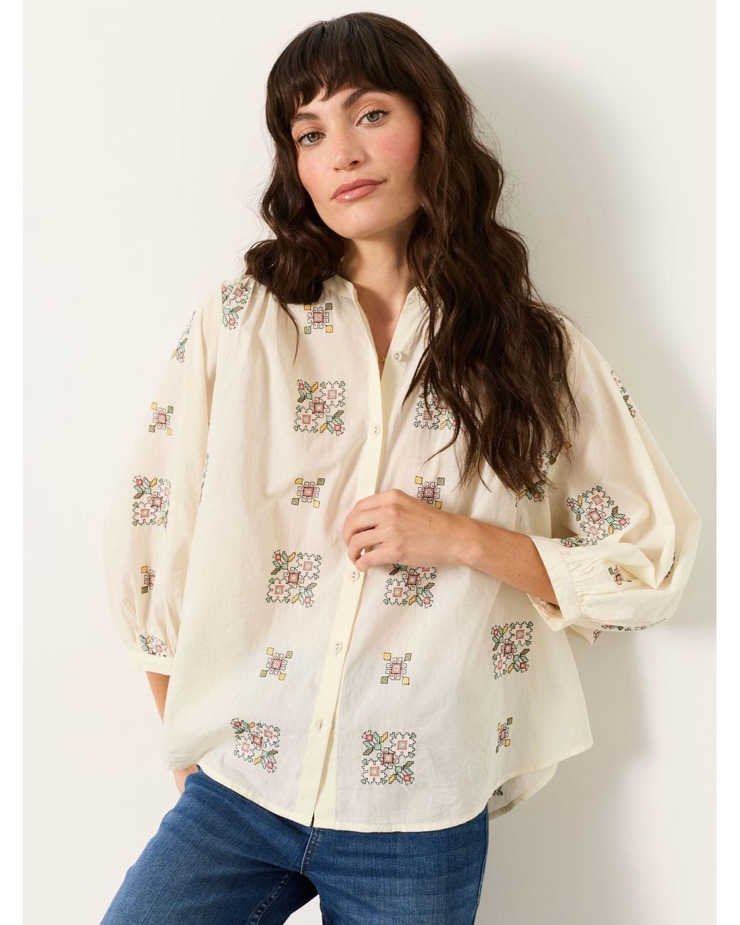 FatFace Natural Ellen Blouse