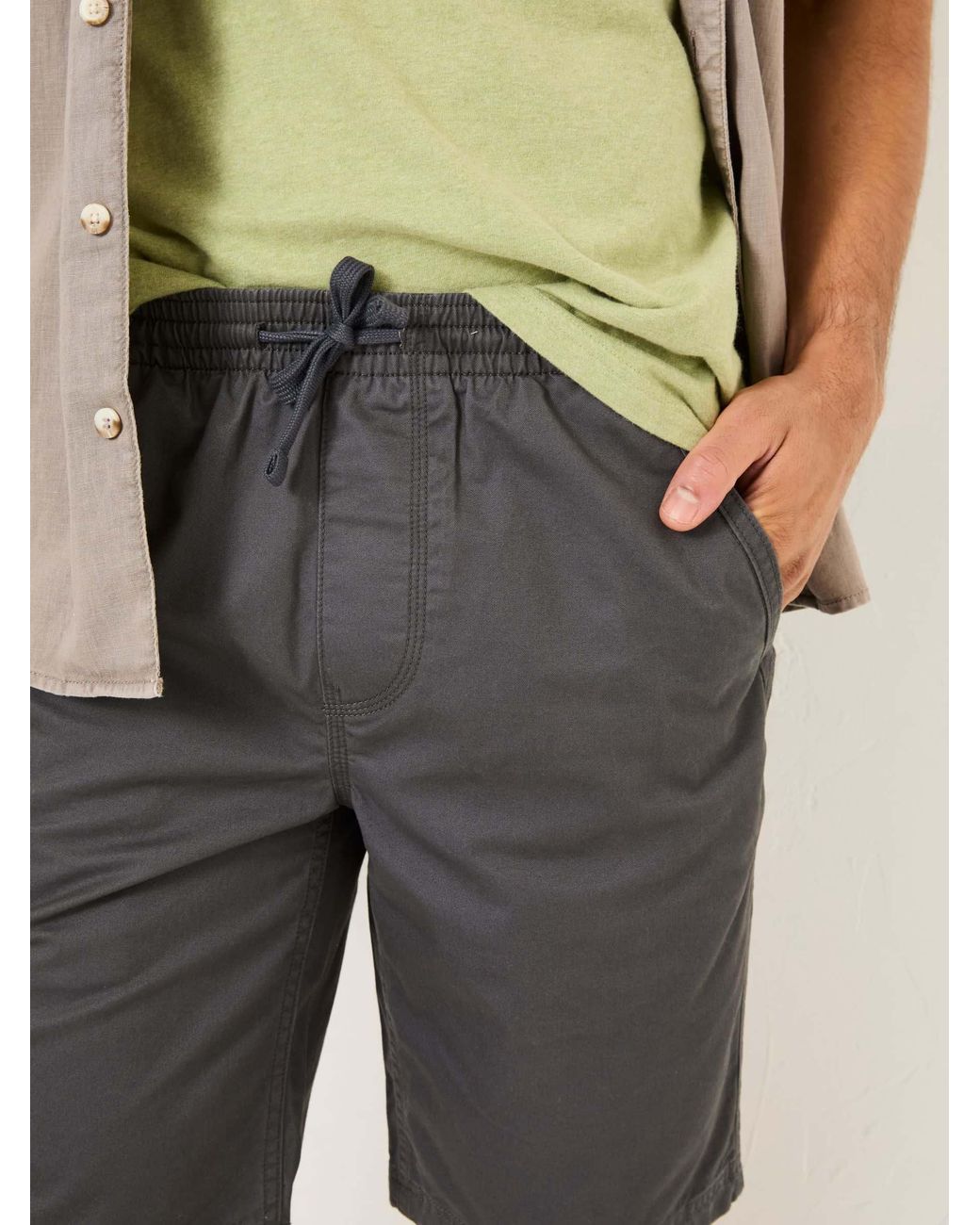 FatFace Gray Seaton Pull On Shorts for men