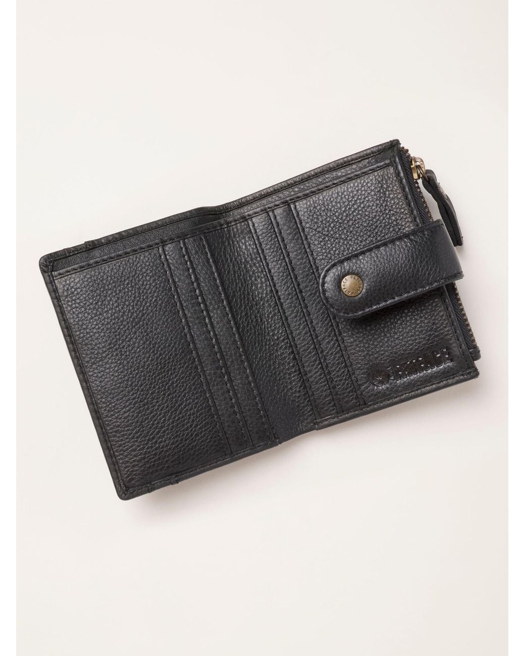 FatFace Black Leather Cardholder