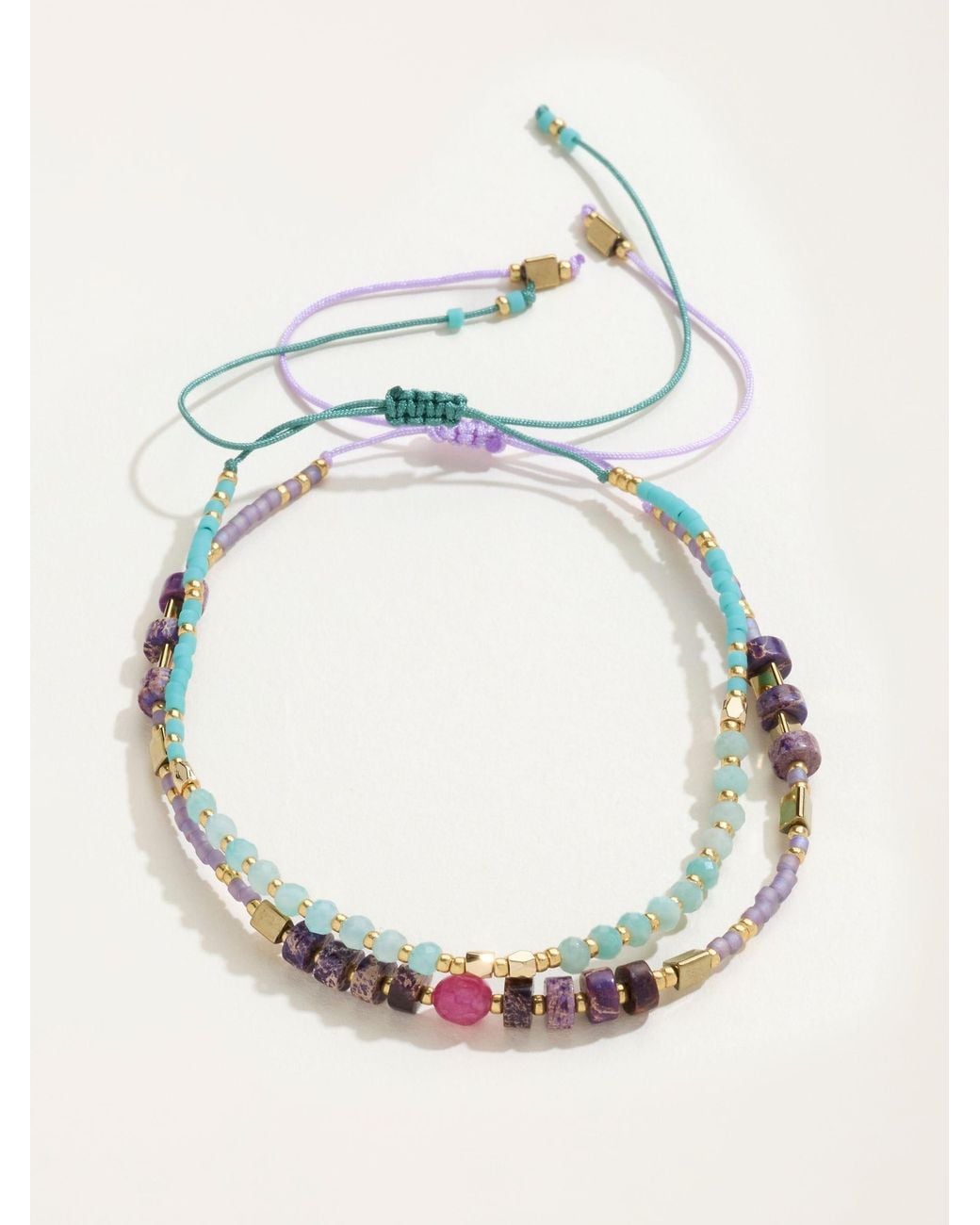 FatFace Blue Fatface 2 Pack Multi Colour Adjustable Bracelet
