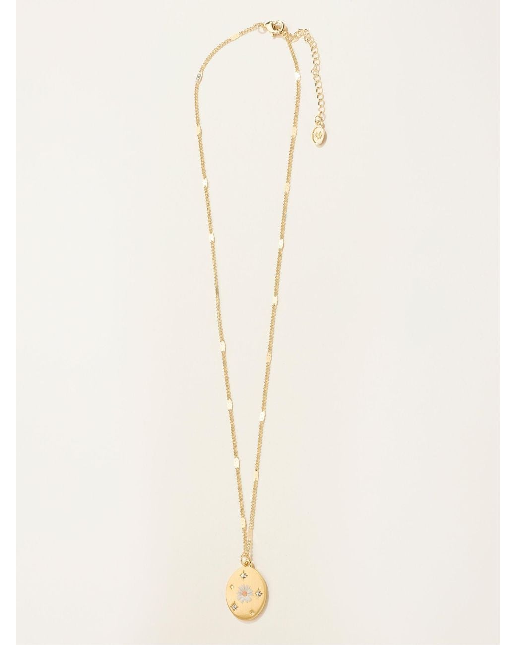 FatFace Natural Fatface April Birth Flower Necklace