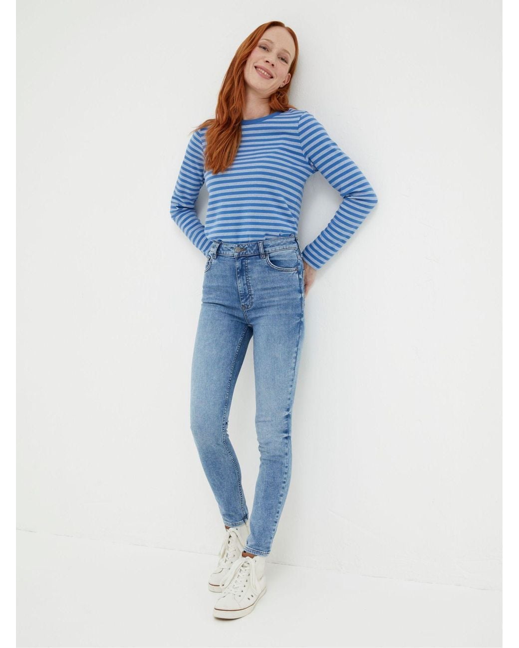 FatFace Blue Harlow Highwaist Skinny Jeans