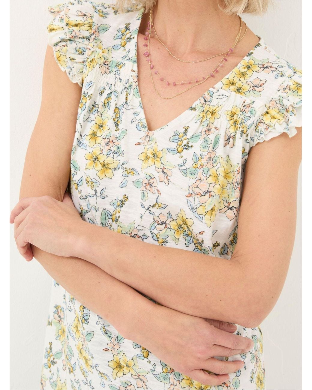 FatFace White Katy Citrus Tunic