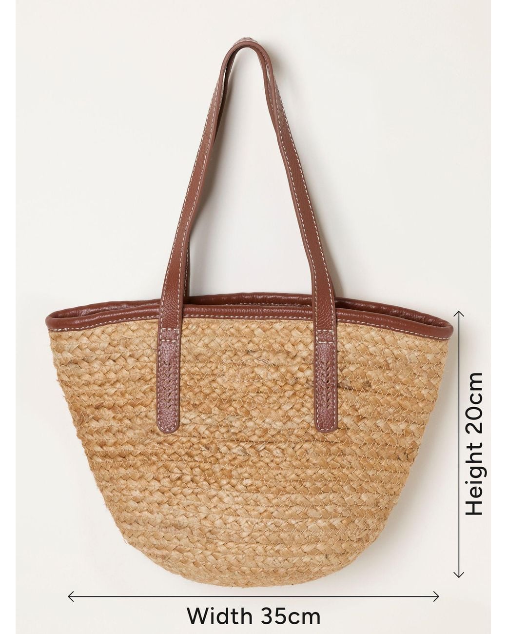 FatFace Natural Raffia Shopper Bag