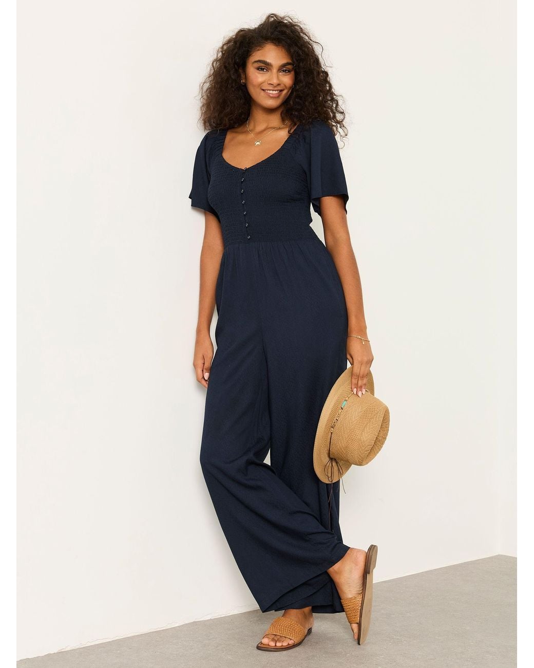 FatFace Blue Gabby Jumpsuit