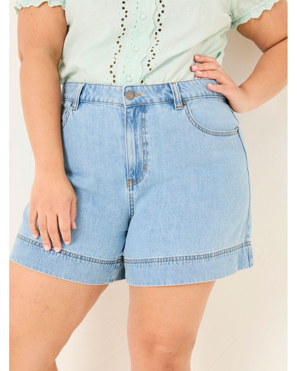 FatFace Blue Broadway 100% Cotton Denim Shorts