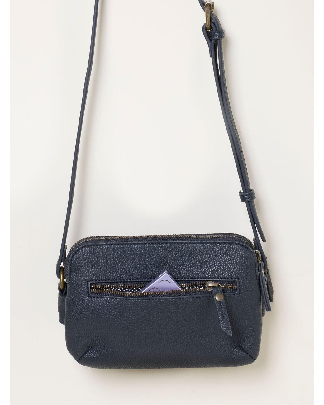 FatFace Blue Fatface Camera Crossbody Bag