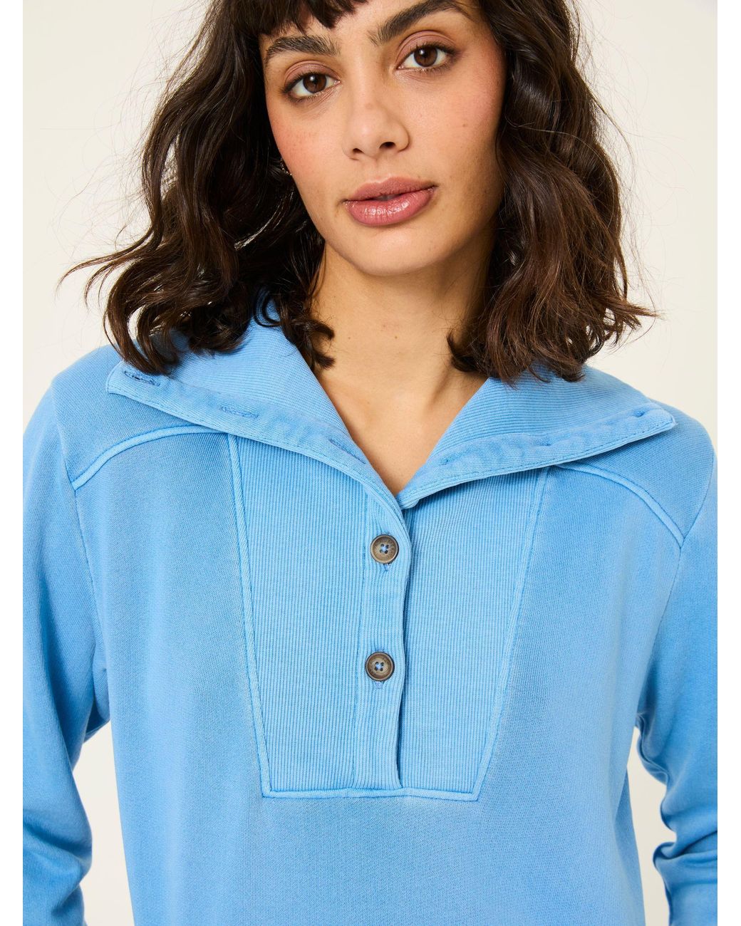 FatFace Blue 100% Cotton Willa Sweat Dress