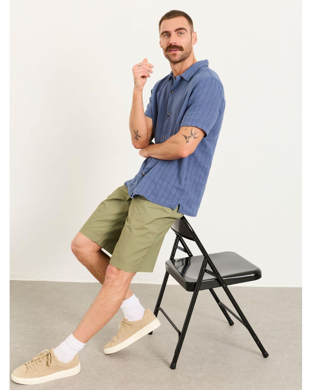 FatFace Green Fatface Ryde Utility Shorts for men