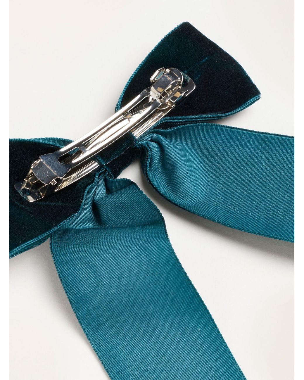 FatFace Blue Velvet Hair Bow